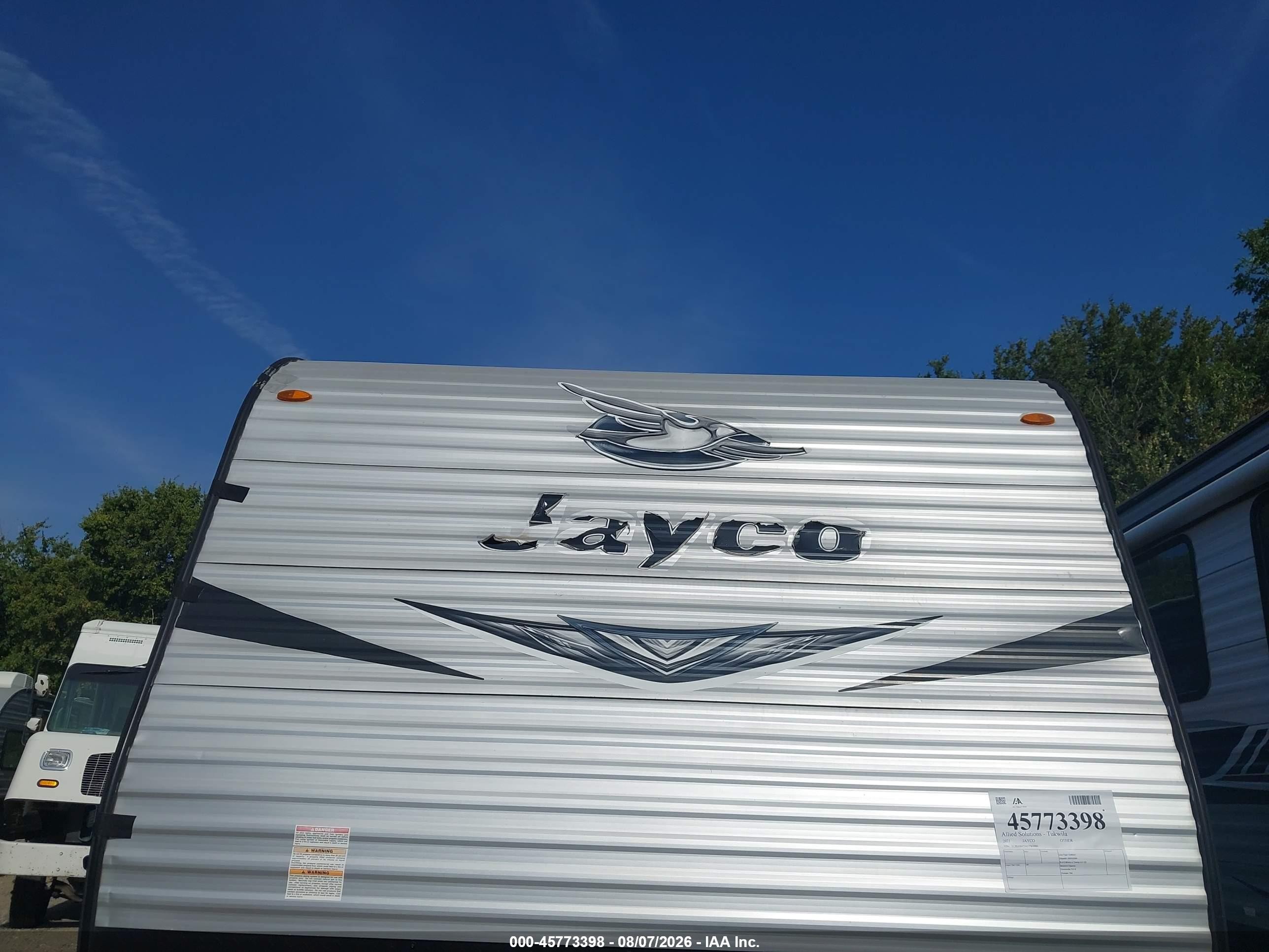 2021 Jayco Other VIN 1UJBJ0BP5M17W0991 IAAI salvage auction — Repossession, Original (Texas), sold $6,700 on 2026-10-05 (photo 6)