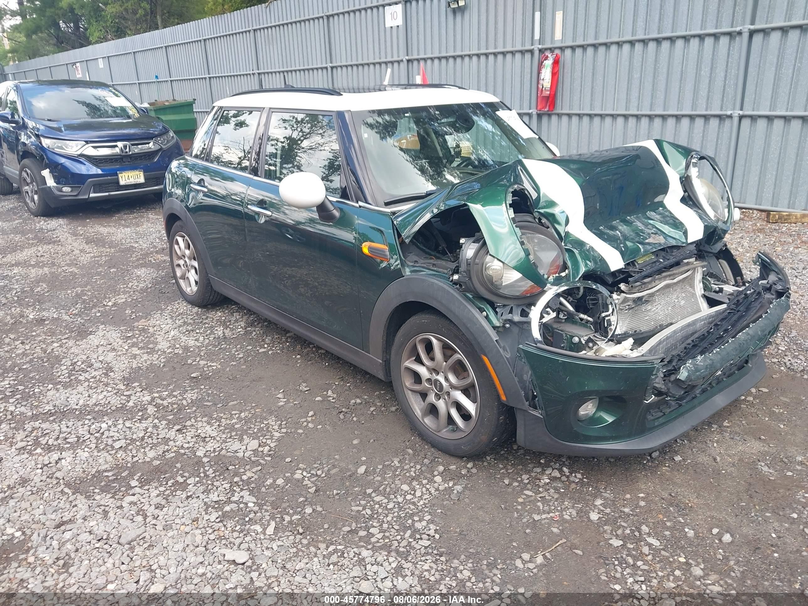2016 Mini Hard top VIN WMWXU1C54G2D09467 IAAI salvage auction — Normal Wear, Clear (New Jersey), sold $350 on 2026-09-09 (photo 1)