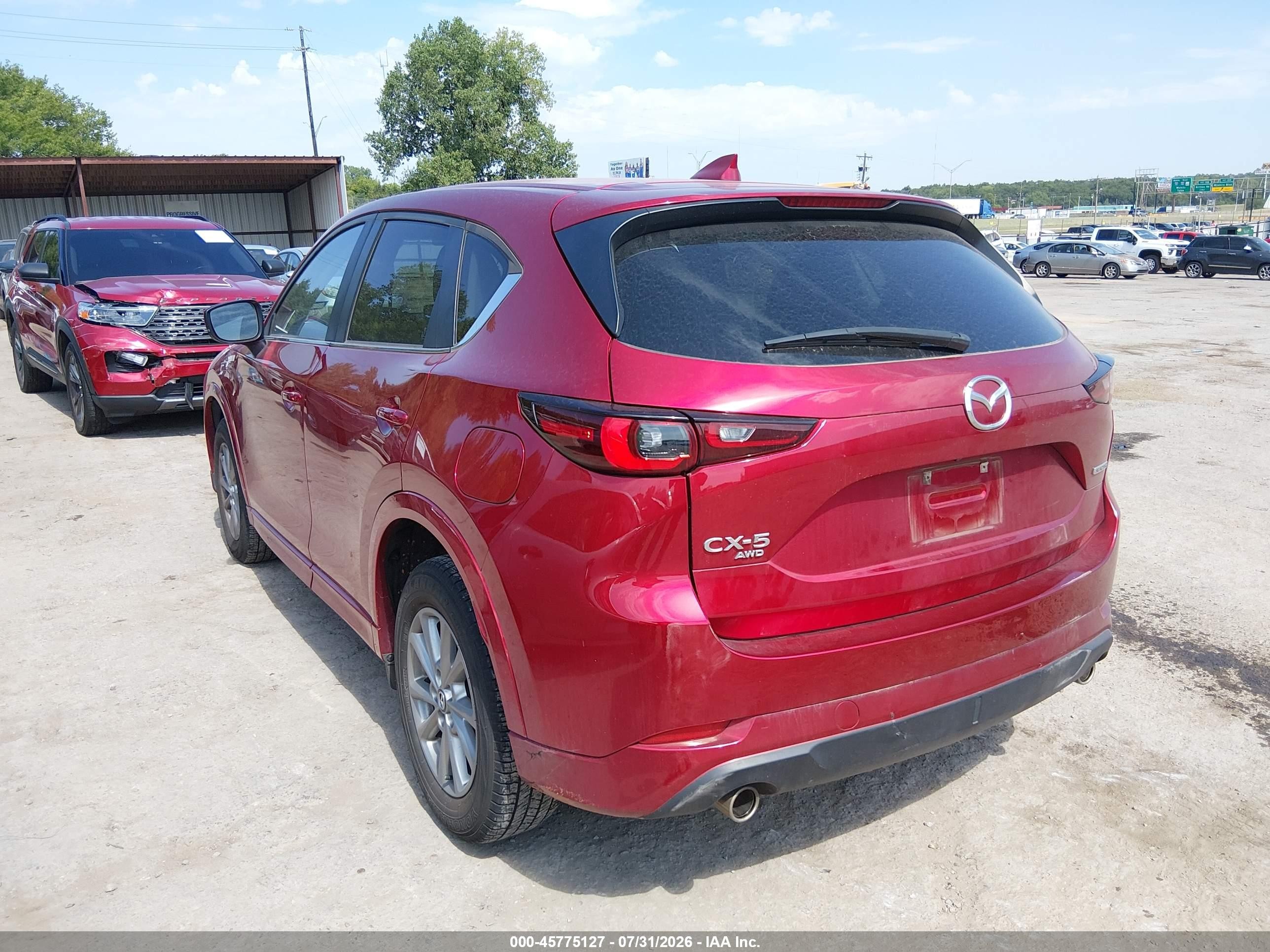 2024 Mazda Cx-5 VIN JM3KFBBL2R0409597 IAAI salvage auction — Unknown, Clear (Oklahoma), sold $7,500 on 2026-10-21 (photo 3)