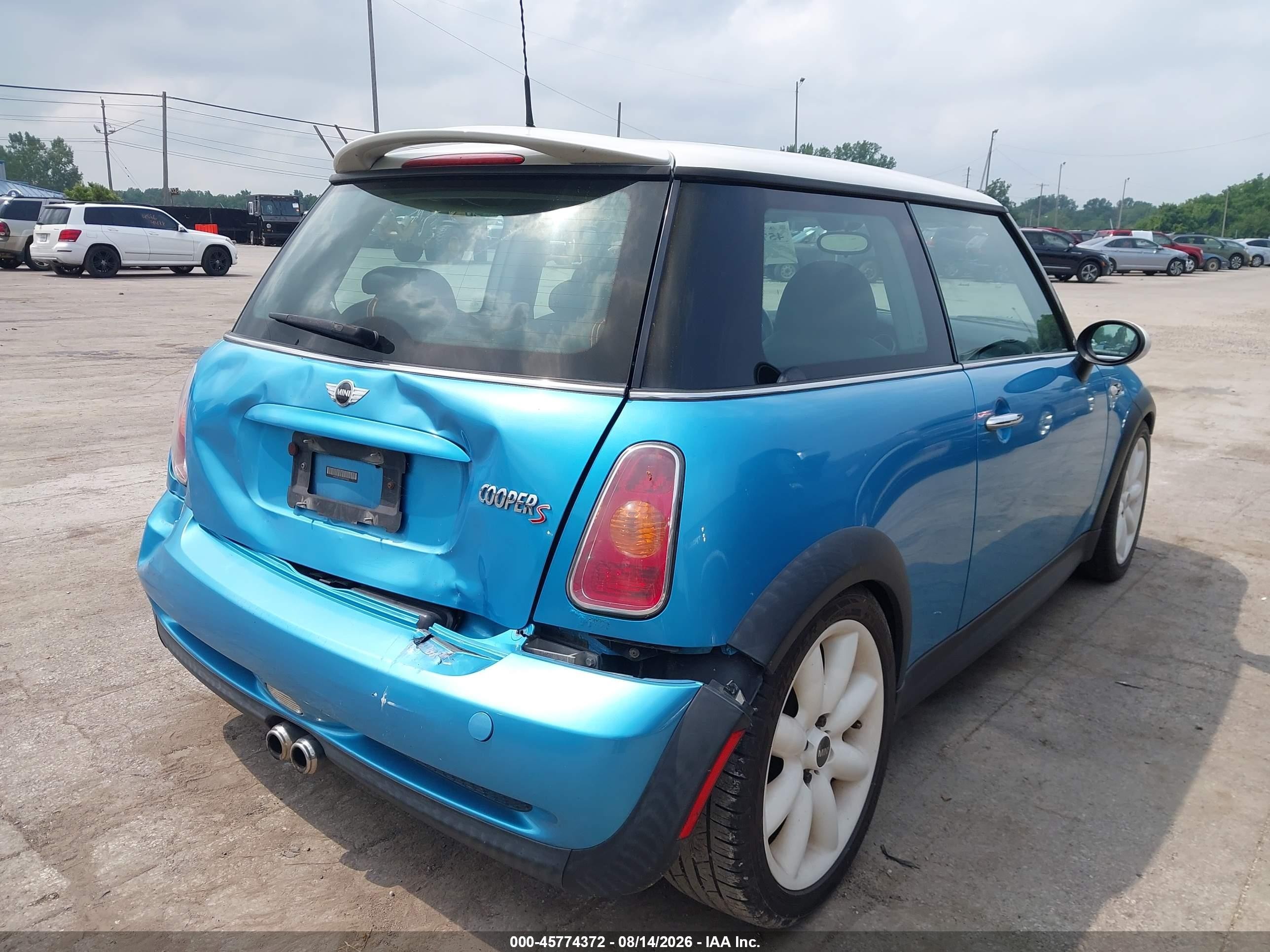 2003 Mini Cooper VIN WMWRE33413TD59112 IAAI salvage auction — Rear End, Salvage (Ohio), sold $750 on 2026-09-16 (photo 4)