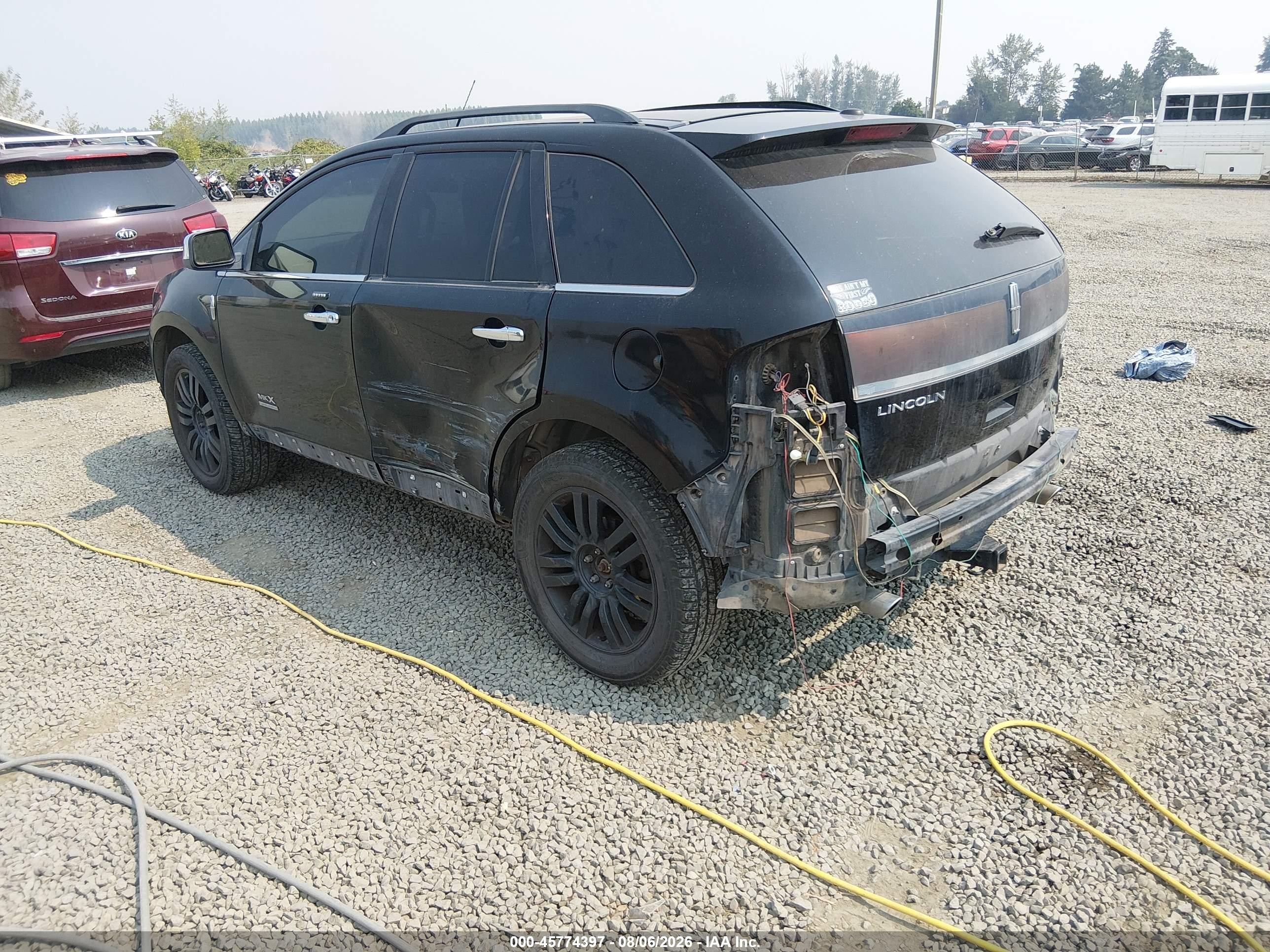 2009 Lincoln Mkx VIN 2LMDU88C59BJ12274 IAAI salvage auction — Side, Salvage (Oregon), sold $400 on 2026-09-22 (photo 3)