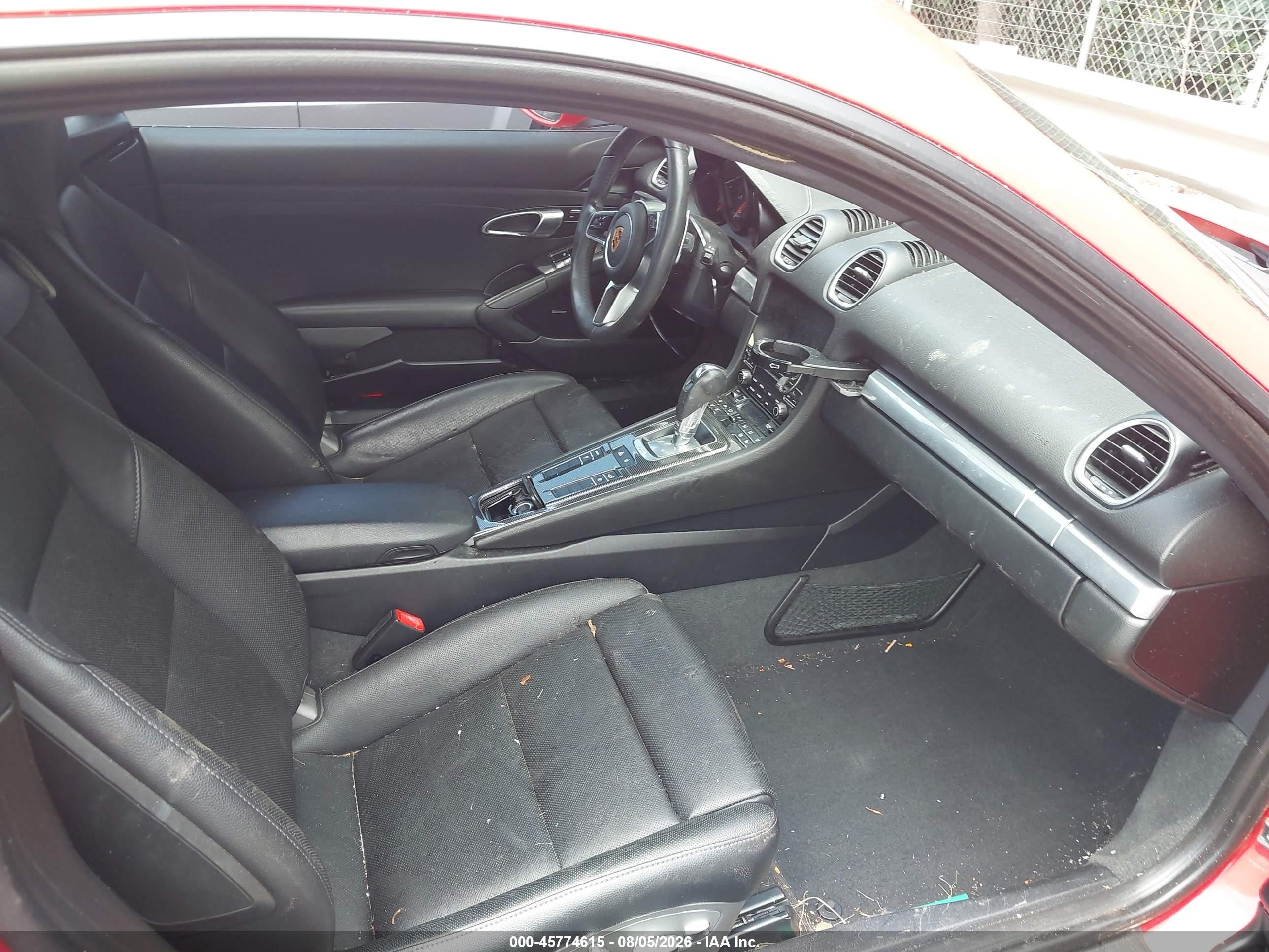 2018 Porsche 718 Cayman VIN WP0AA2A86JK260829 IAAI salvage auction — Front End, Salvage (North Carolina), sold $21,200 on 2026-09-23 (photo 5)