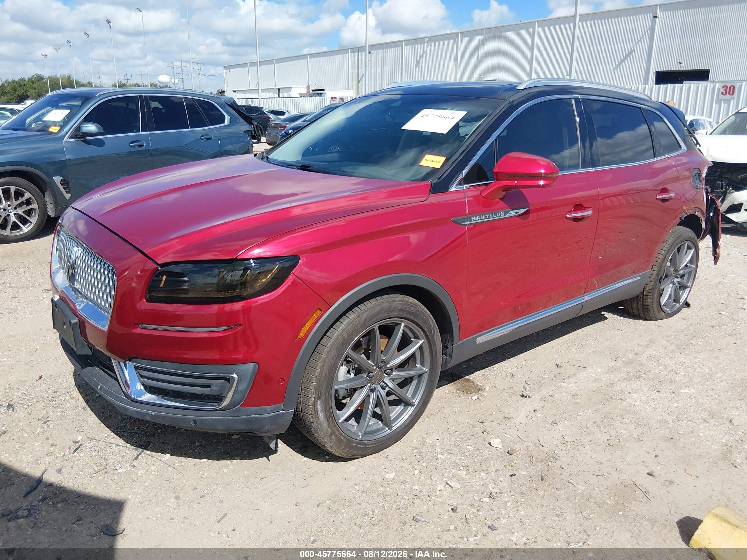 2020 Lincoln Nautilus VIN 2LMPJ6K95LBL04406 IAAI salvage auction — Rear End, Original (Texas), sold $7,100 on 2026-09-12 (photo 2)