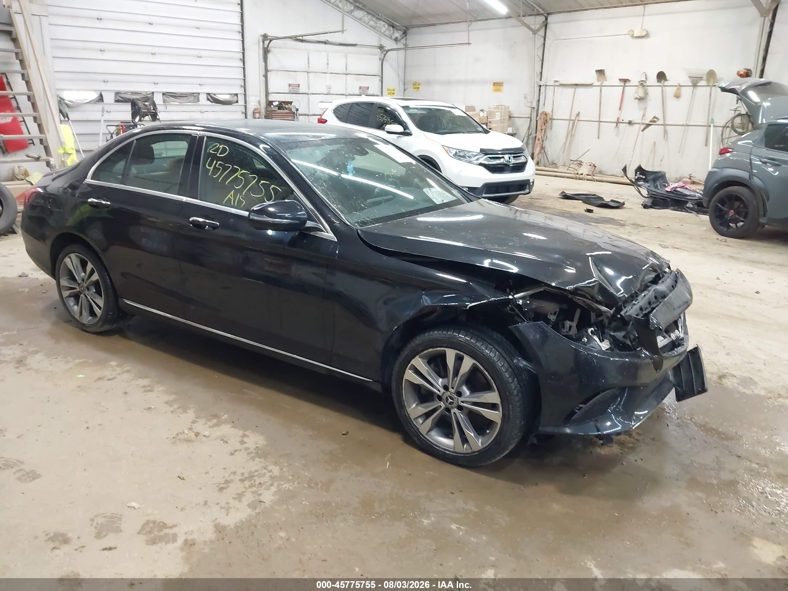 2019 Mercedes-Benz C-Class VIN 55SWF8EB9KU291022 — IAAI salvage auction photo