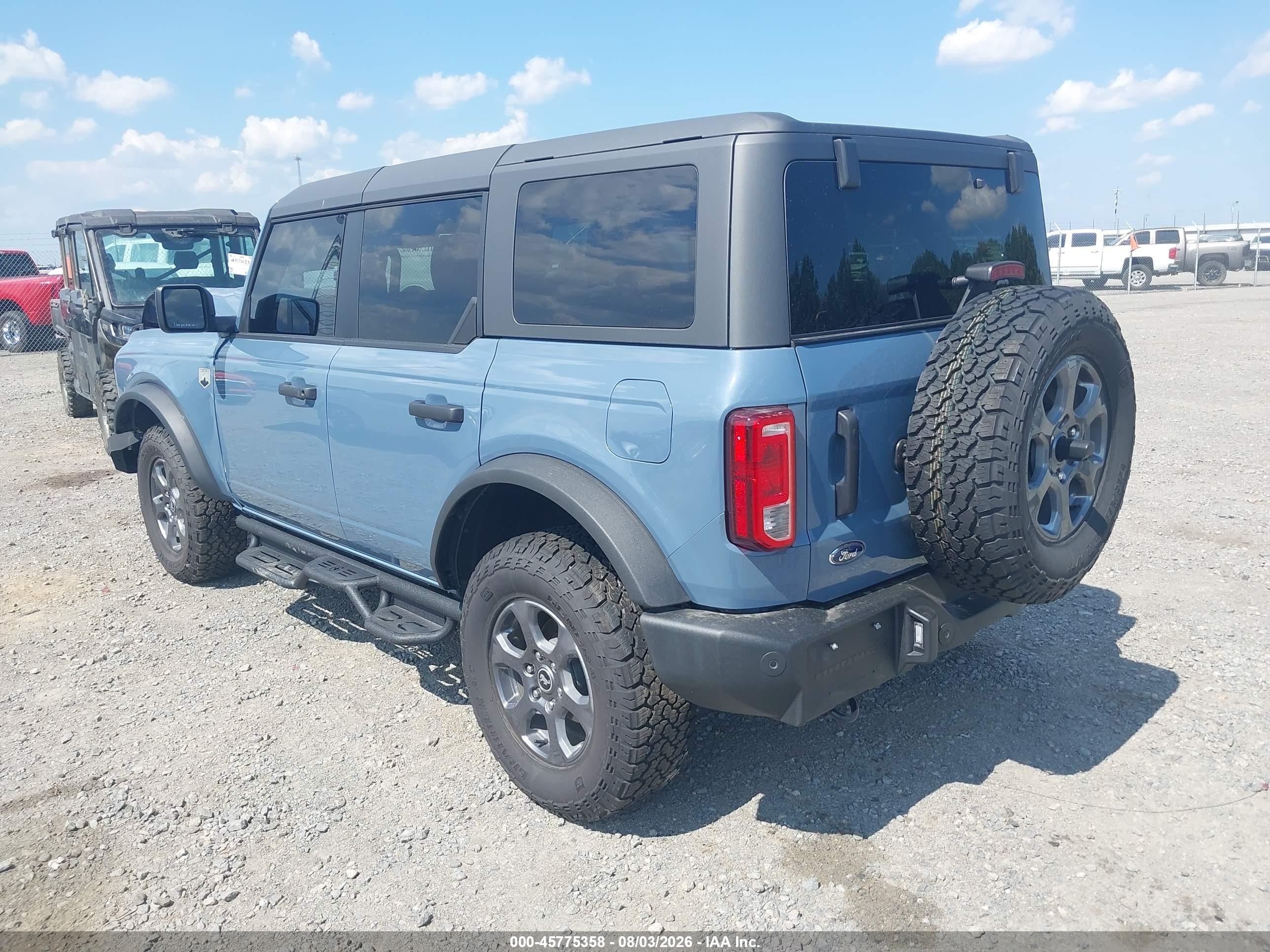 2025 Ford Bronco VIN 1FMDE7BH1SLB02483 IAAI salvage auction — Front End, Wait Title, sold $14,800 on 2026-09-20 (photo 3)