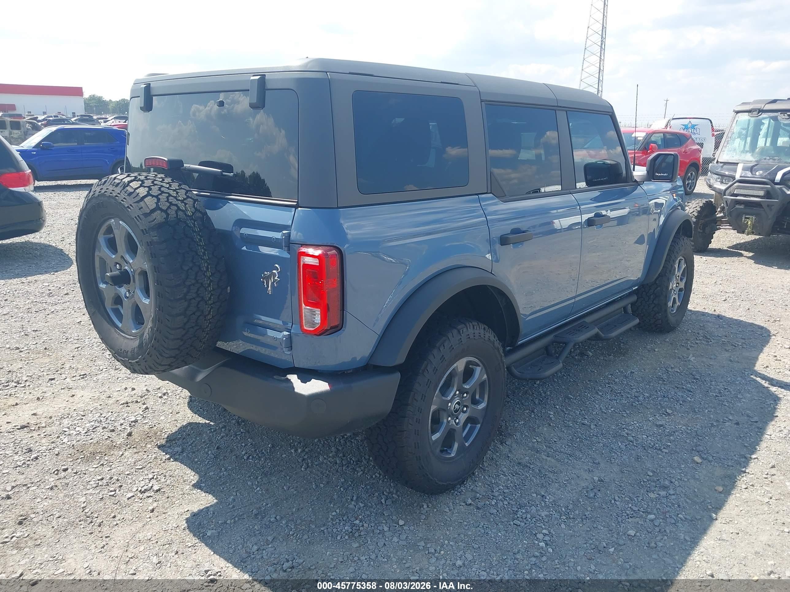 2025 Ford Bronco VIN 1FMDE7BH1SLB02483 IAAI salvage auction — Front End, Wait Title, sold $14,800 on 2026-09-20 (photo 4)