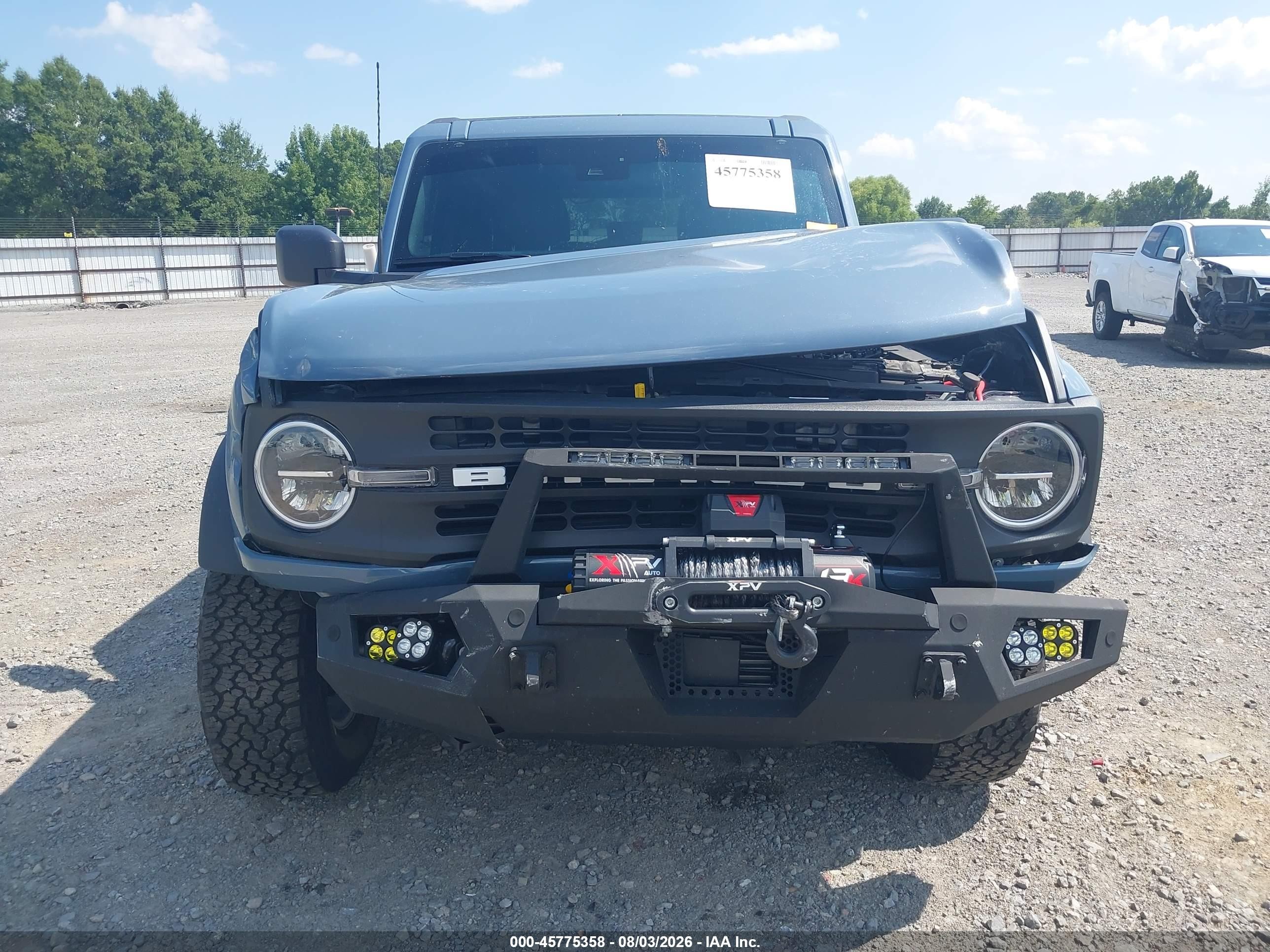 2025 Ford Bronco VIN 1FMDE7BH1SLB02483 IAAI salvage auction — Front End, Wait Title, sold $14,800 on 2026-09-20 (photo 6)