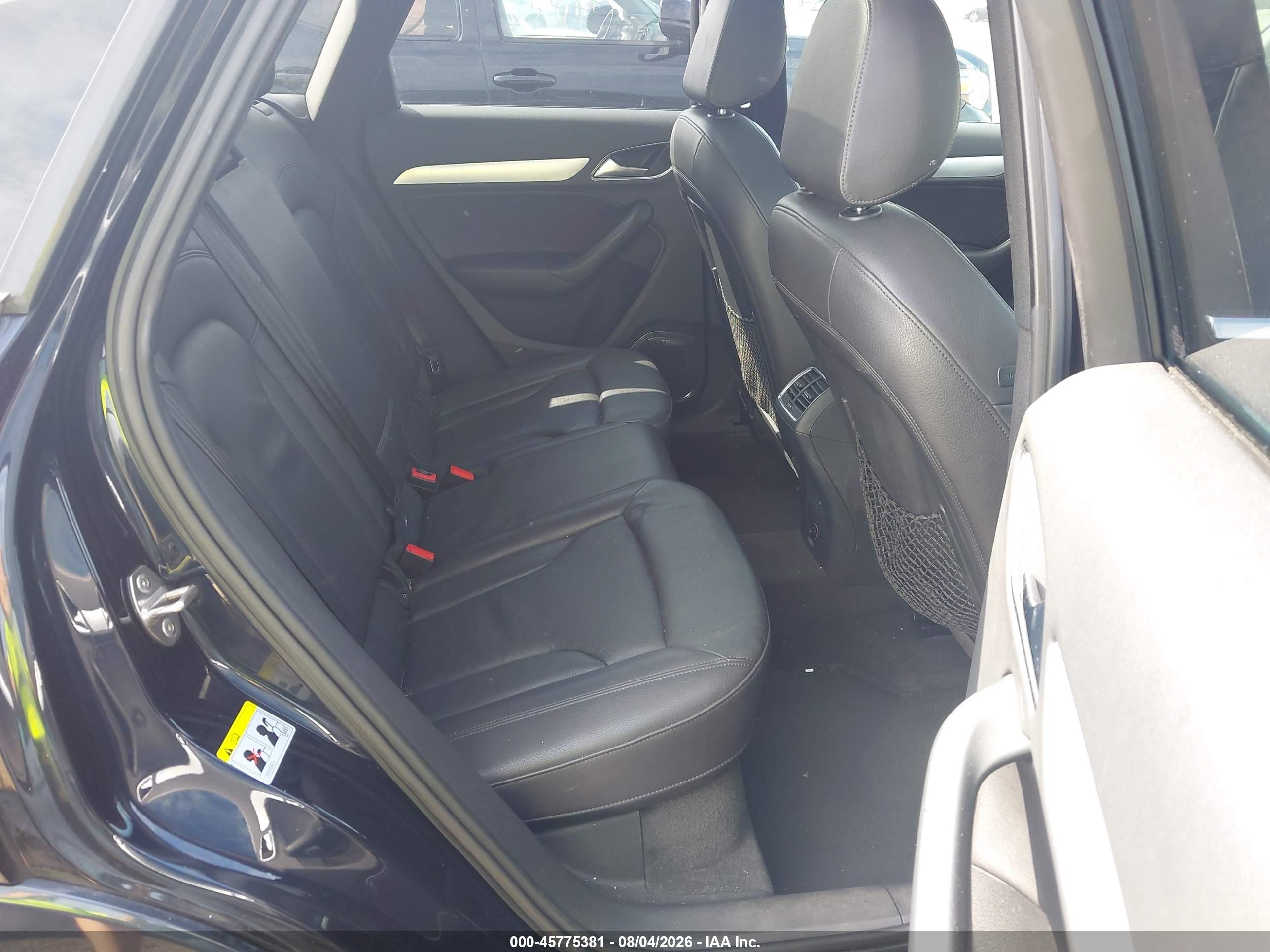 2015 Audi Q3 VIN WA1GFCFSXFR008094 IAAI salvage auction — Front End, Wait Title, sold $2,000 on 2026-09-20 (photo 8)