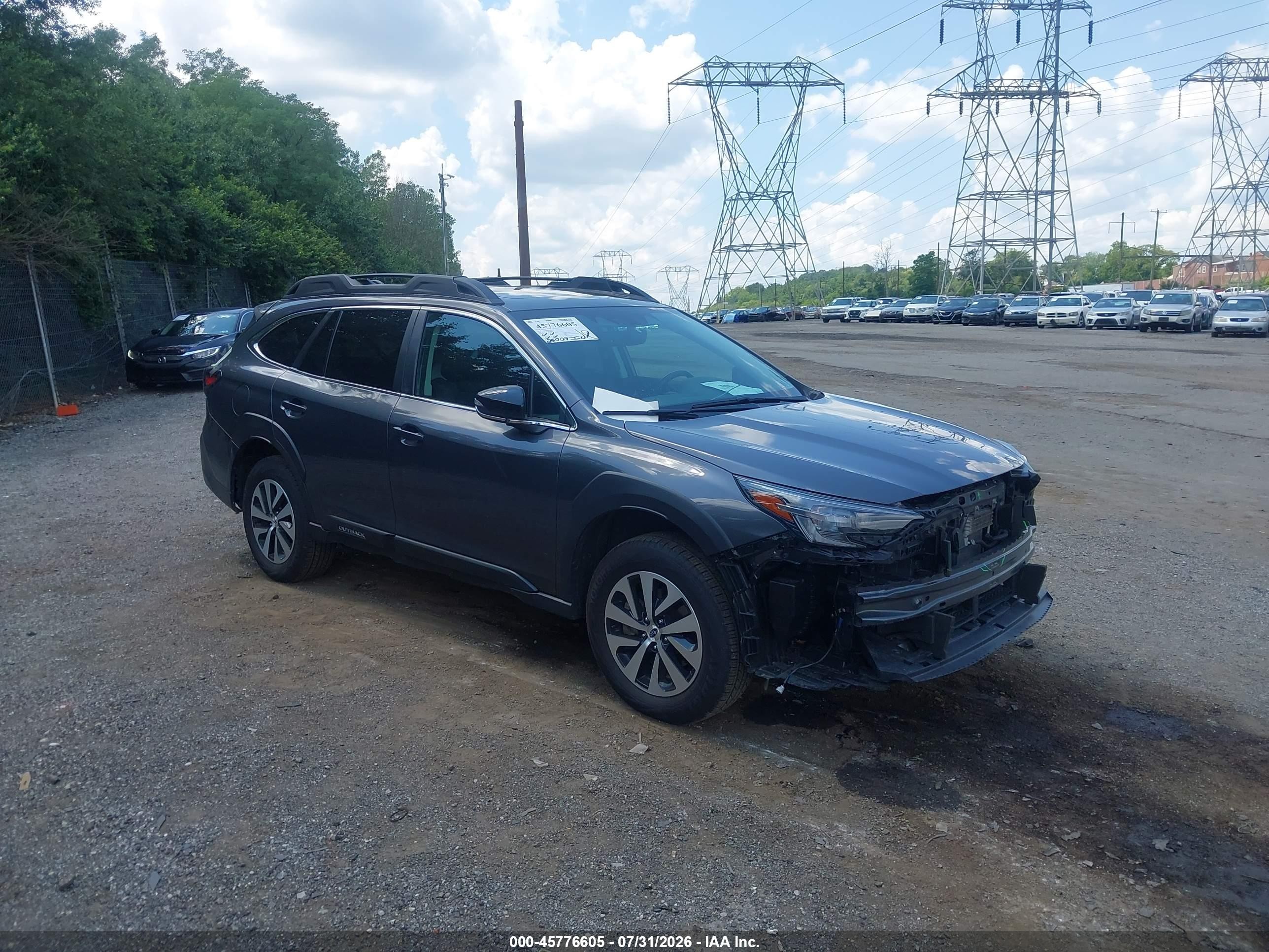 2025 Subaru Outback VIN 4S4BTAFC6S3193386 — IAAI salvage auction photo