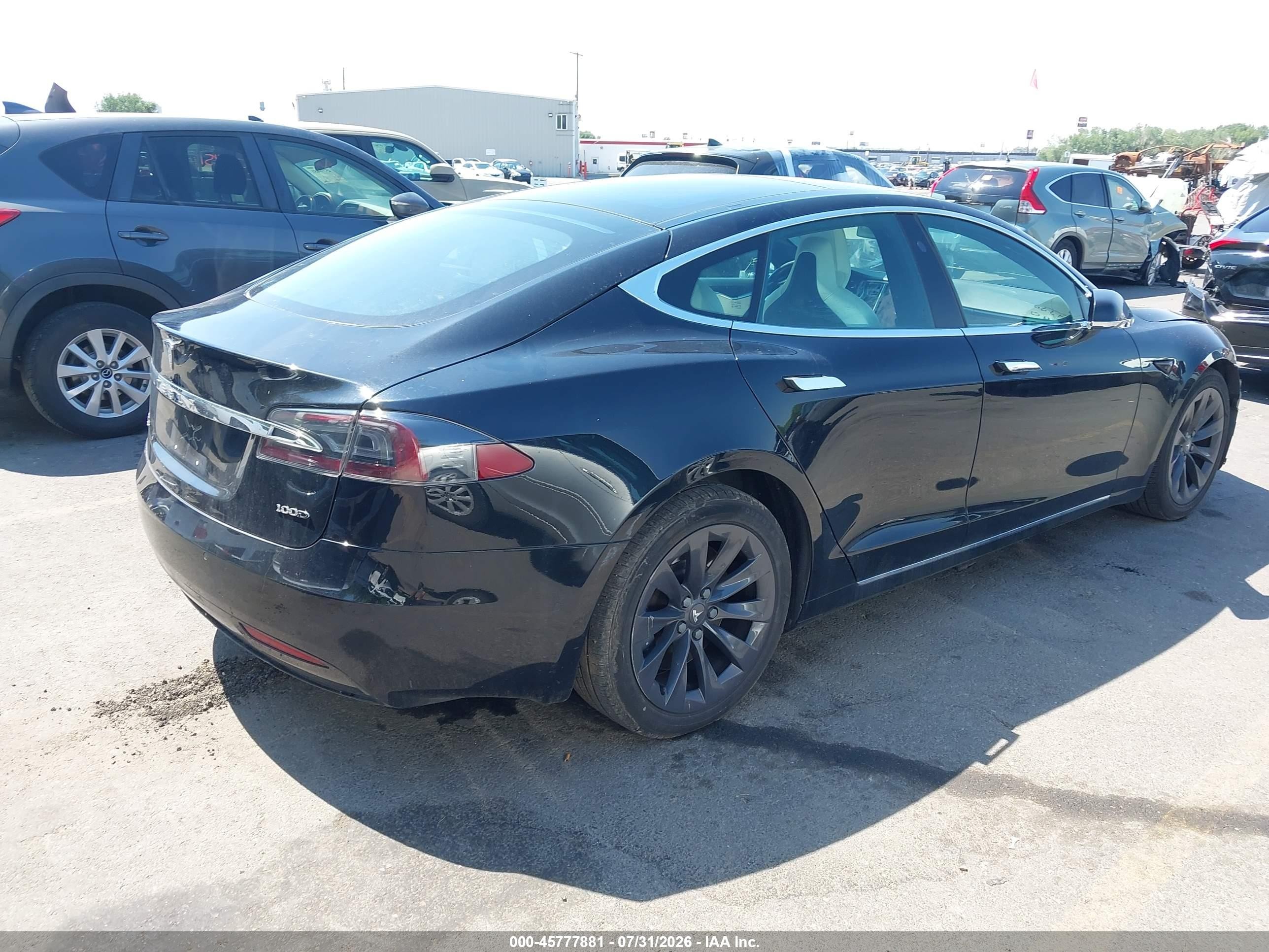 2018 Tesla Model s VIN 5YJSA1E27JF244799 IAAI salvage auction — Front End, Salvage (Utah), sold $7,600 on 2026-10-05 (photo 4)
