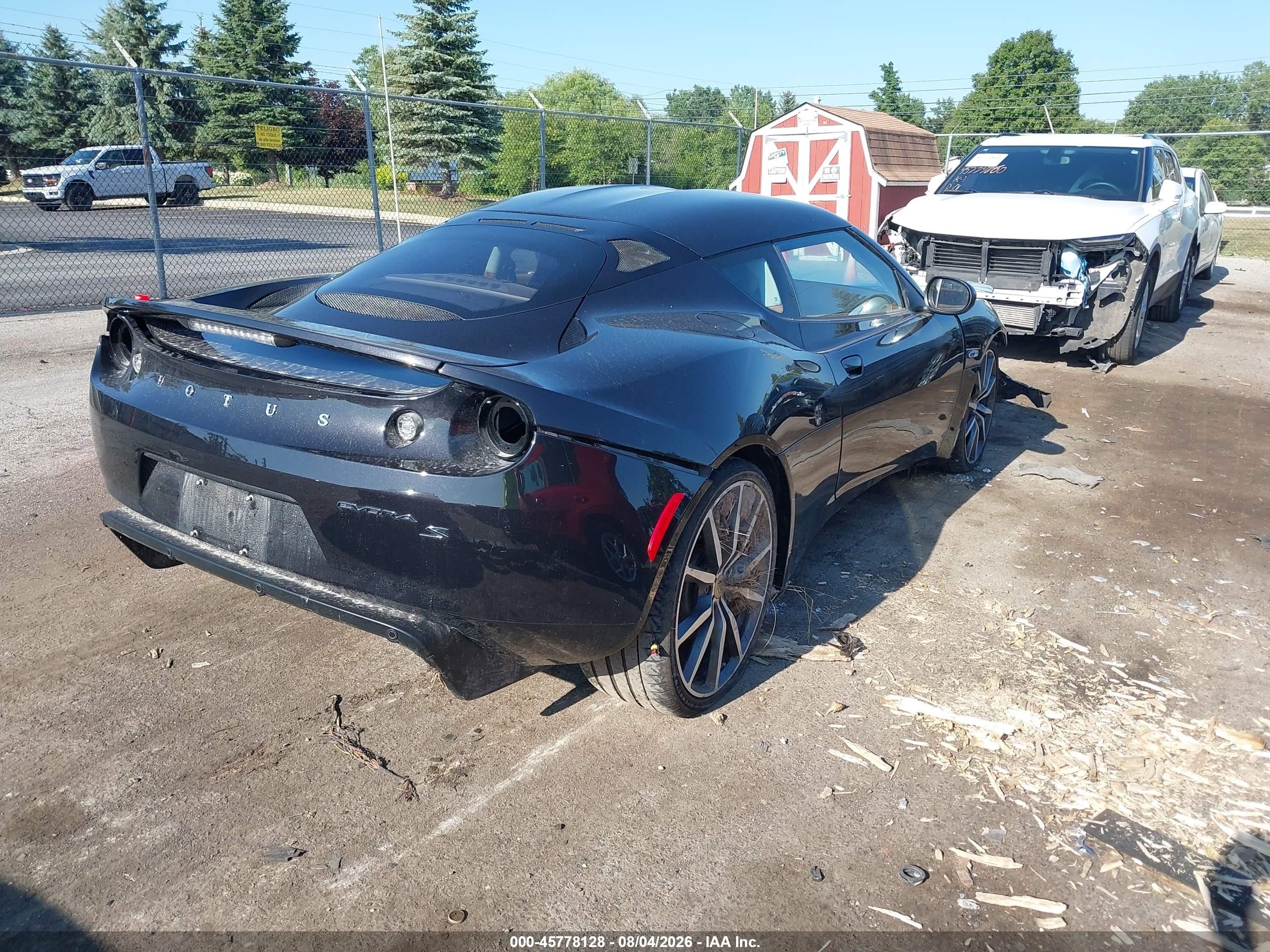2014 Lotus Evora VIN SCCLMDSU8EHA10035 IAAI salvage auction — Front End, Clear (Michigan), sold $16,900 on 2026-08-27 (photo 4)