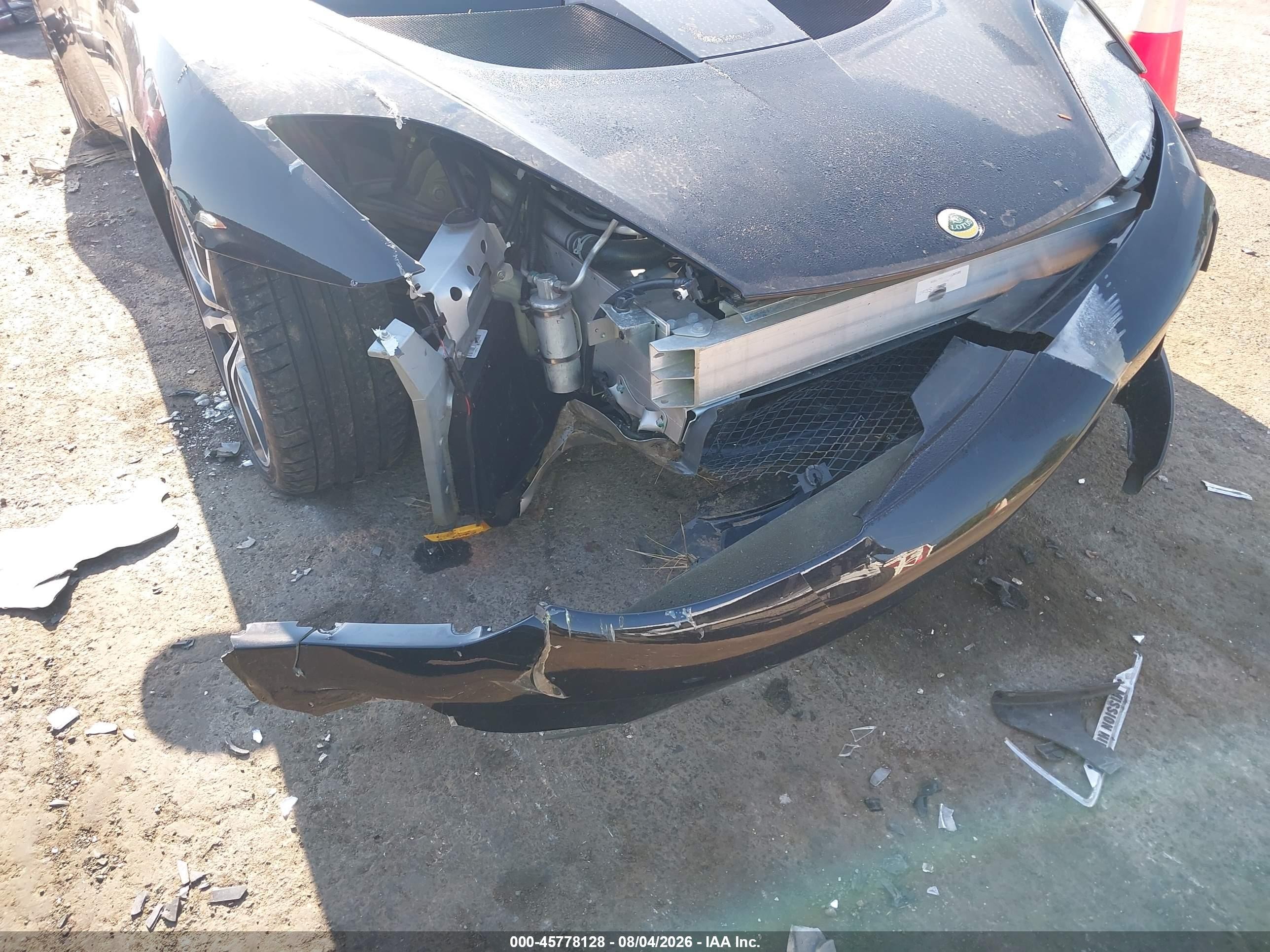 2014 Lotus Evora VIN SCCLMDSU8EHA10035 IAAI salvage auction — Front End, Clear (Michigan), sold $16,900 on 2026-08-27 (photo 6)