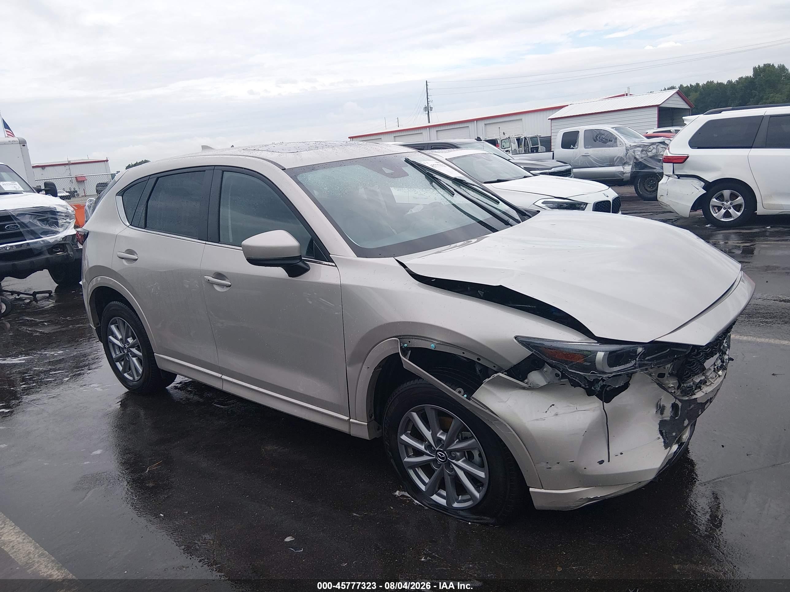 2024 Mazda CX-5 VIN JM3KFBCL5R0475446 IAAI salvage auction — Front End, Salvage (North Carolina), sold $5,100 on 2026-09-11 (photo 1)