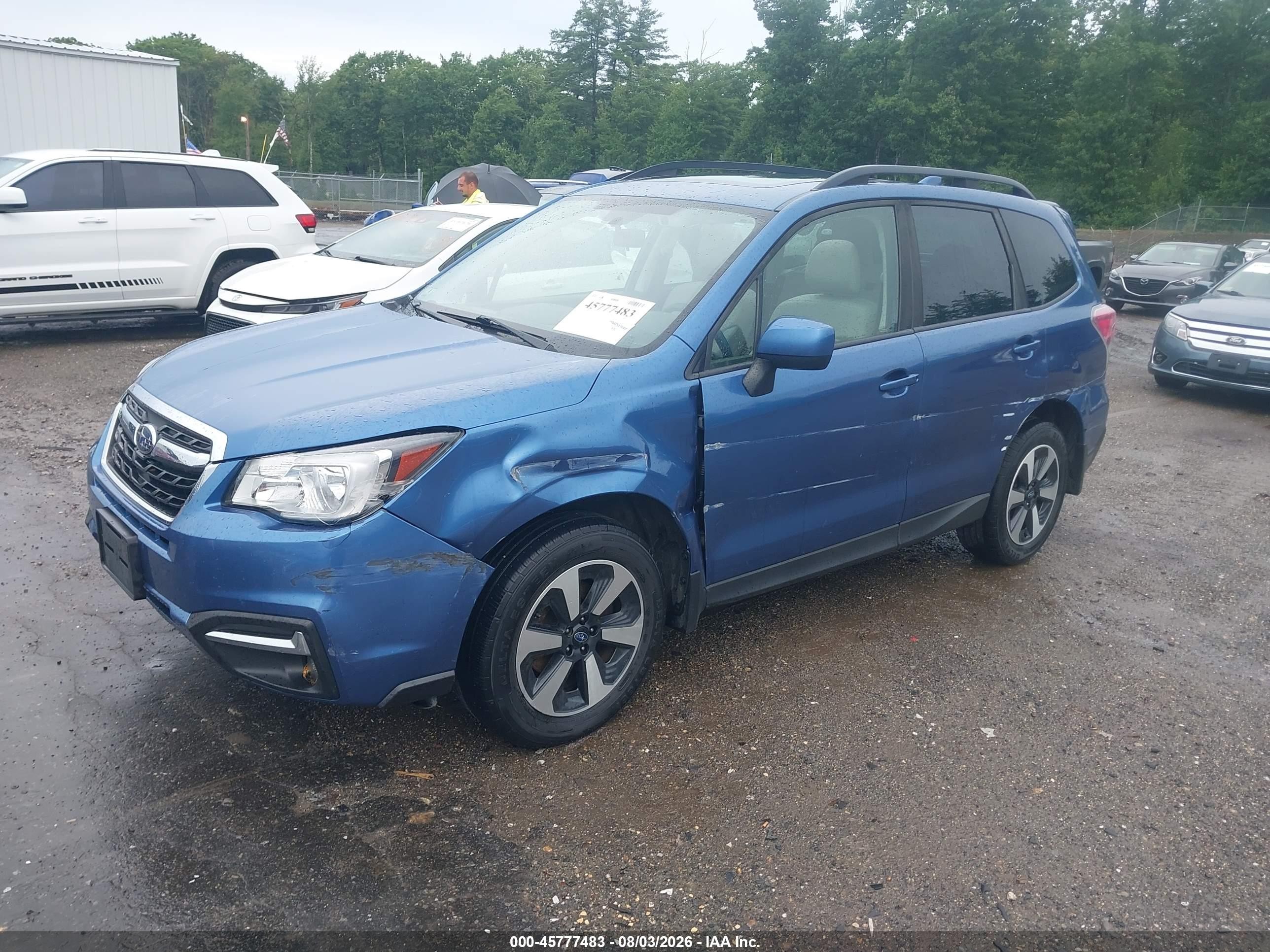 2018 Subaru Forester VIN JF2SJAGC2JH409603 IAAI salvage auction — Side, Salvage (Massachusetts), sold $1,950 on 2026-09-27 (photo 2)
