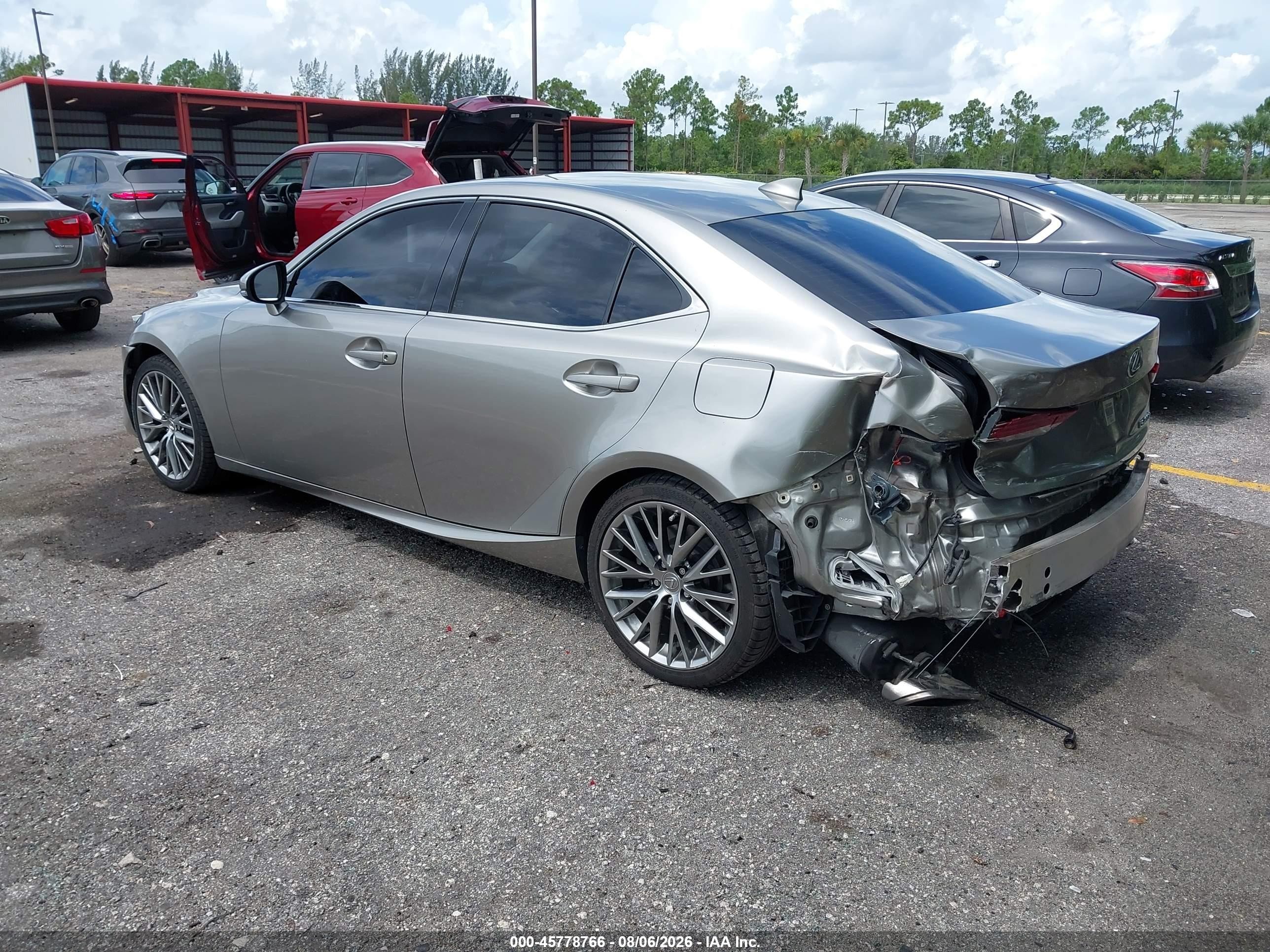 2017 Lexus VIN JTHBA1D24H5054101 IAAI salvage auction — Rear End, Rebuildable (Florida), sold $6,775 on 2026-09-12 (photo 3)