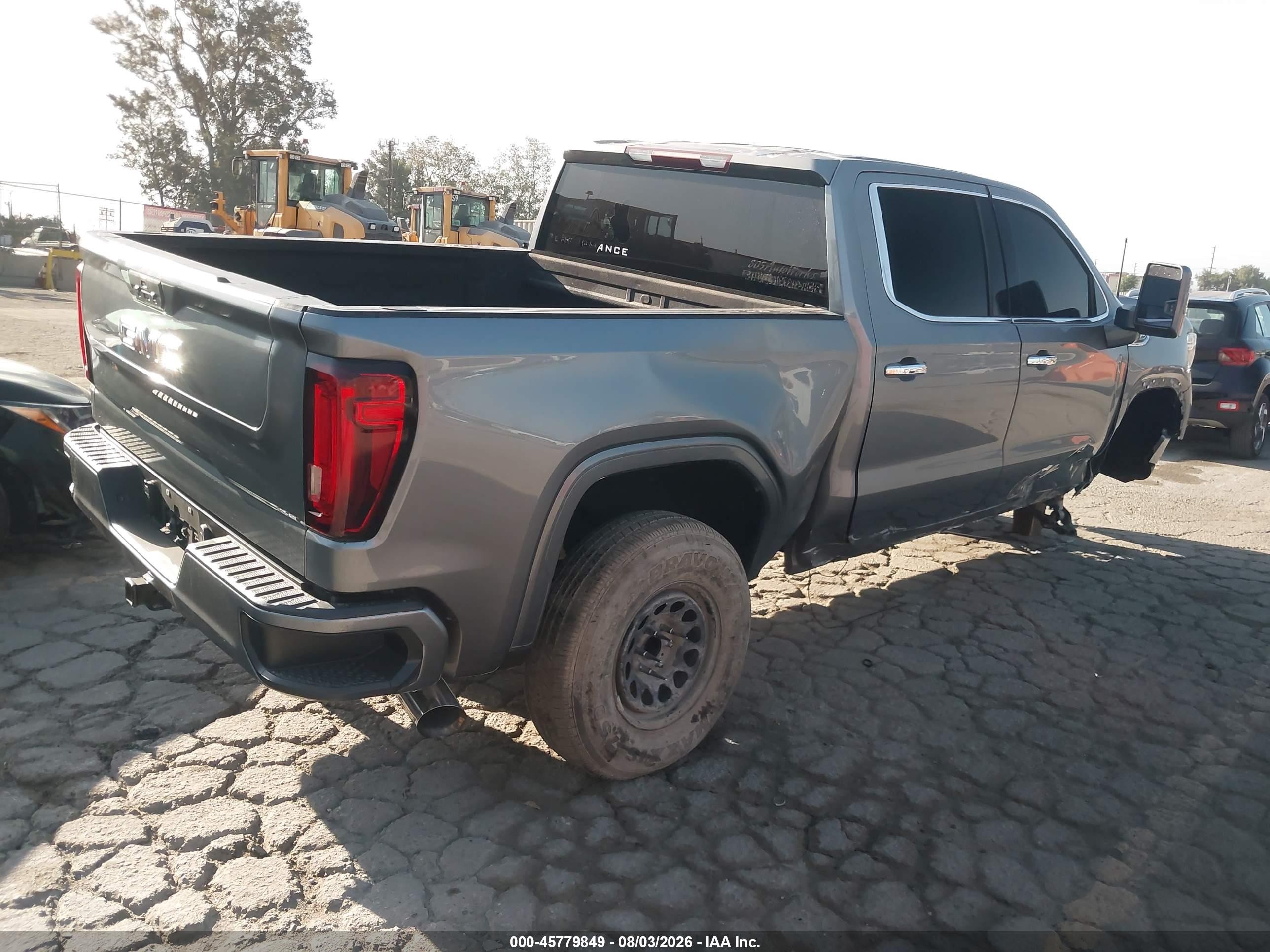 2020 Gmc SIERRA VIN 3GTP8DED5LG356597 IAAI salvage auction — Side, Salvage (California), sold $9,500 on 2026-09-03 (photo 4)