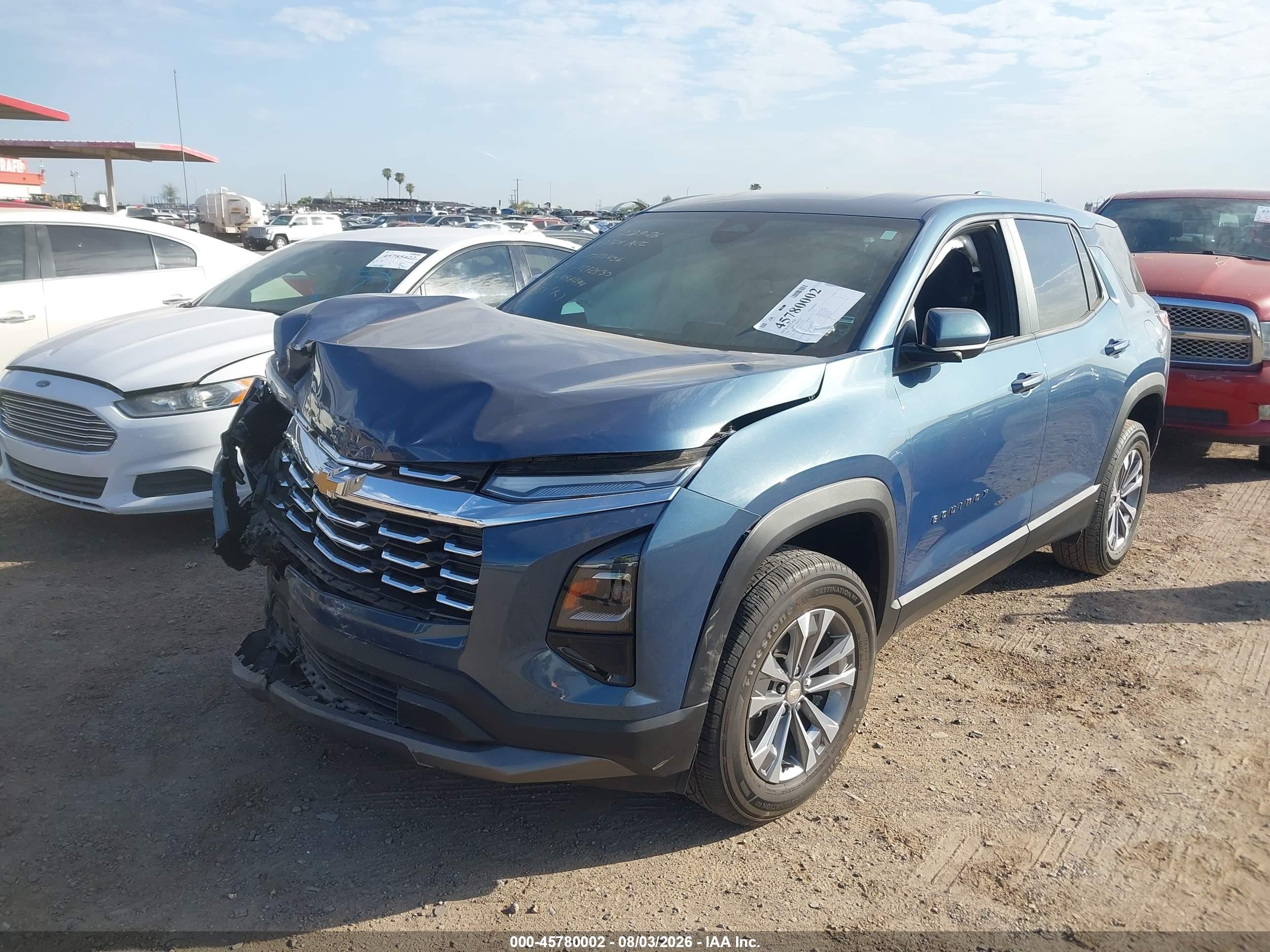 2026 Chevrolet Equinox VIN 3GNAXHEG1TL175456 IAAI salvage auction — Unknown, Salvage (Arizona), sold $8,300 on 2026-09-13 (photo 2)