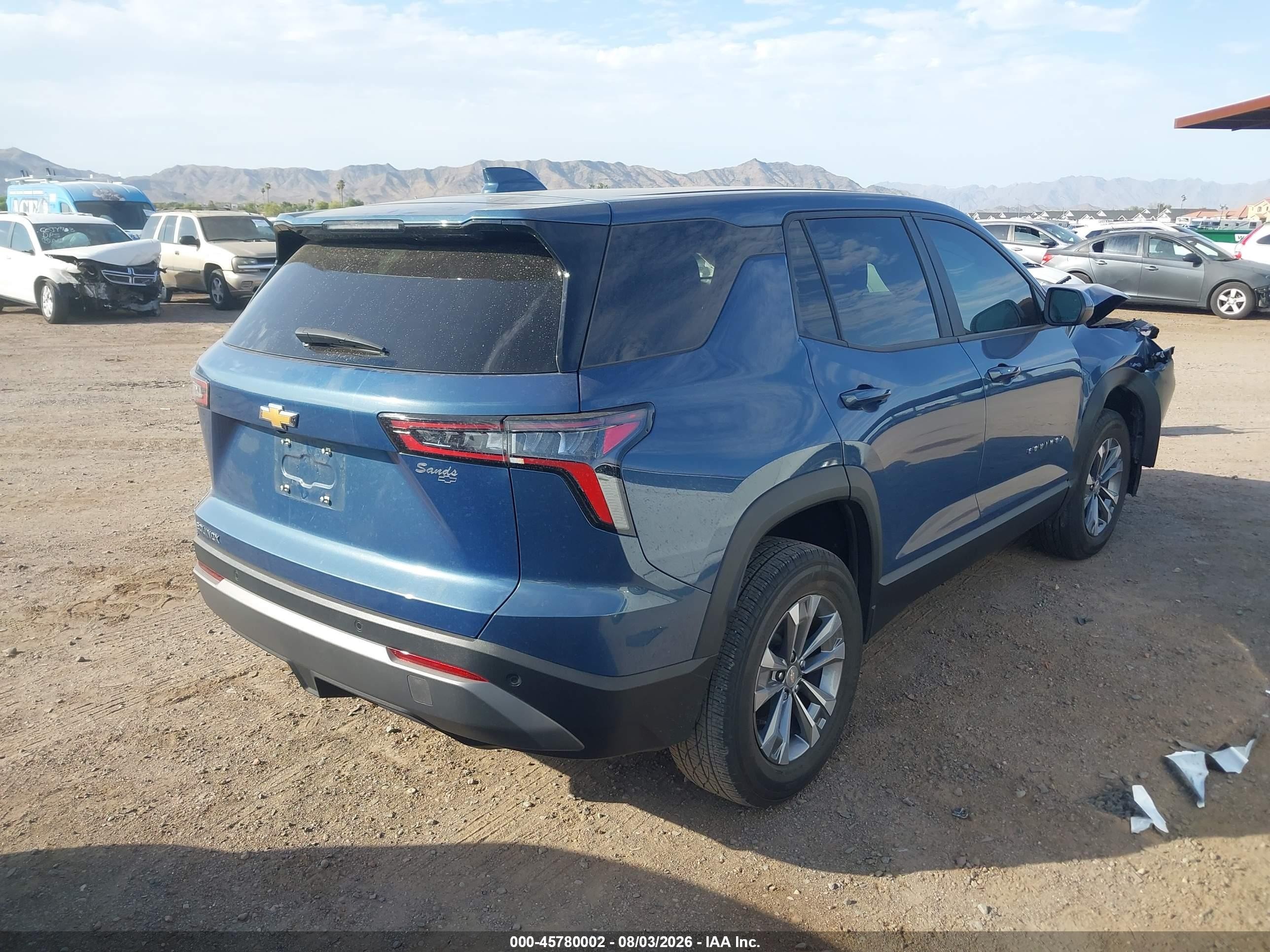 2026 Chevrolet Equinox VIN 3GNAXHEG1TL175456 IAAI salvage auction — Unknown, Salvage (Arizona), sold $8,300 on 2026-09-13 (photo 4)