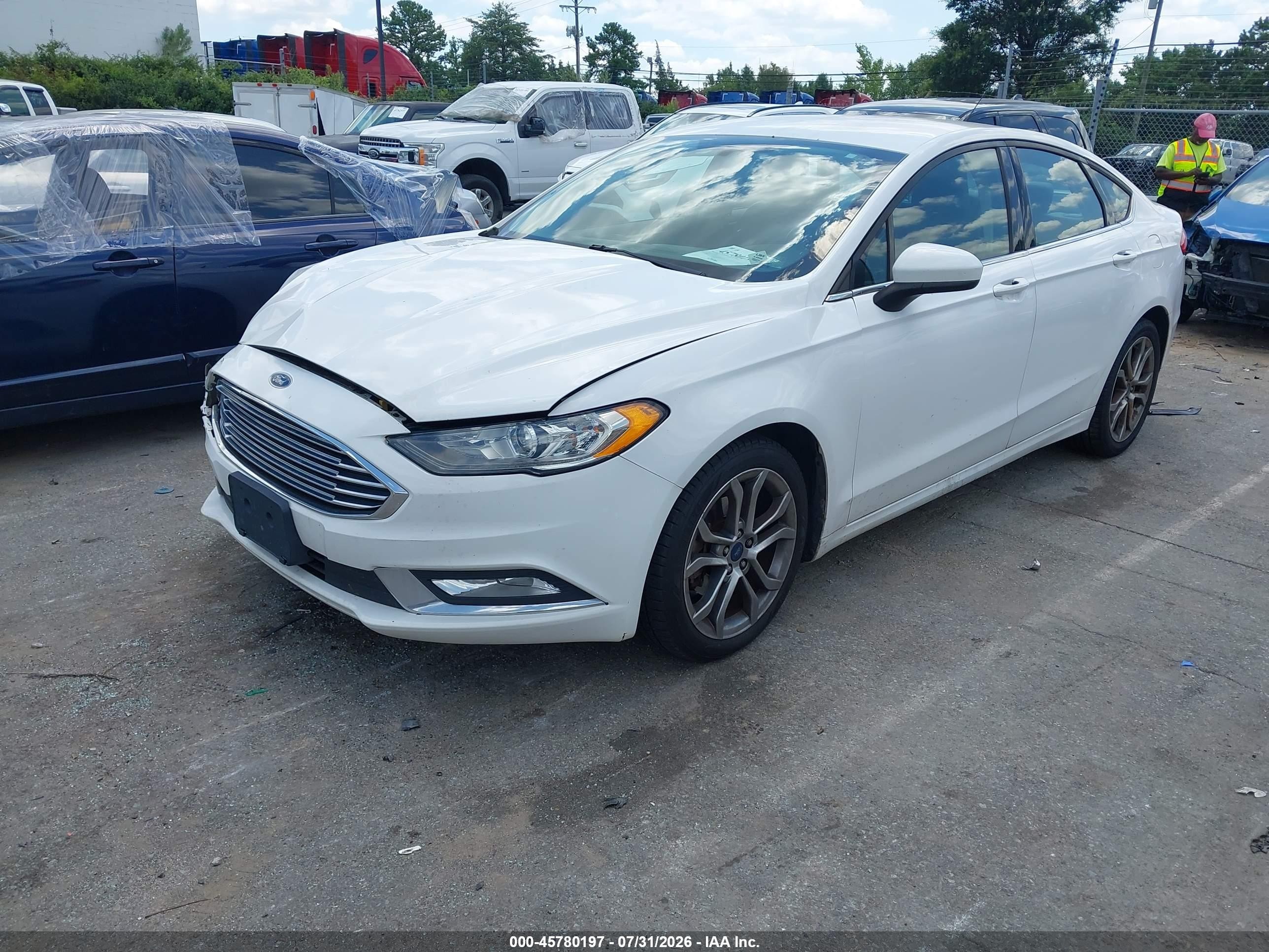 2017 Ford Fusion VIN 3FA6P0HD2HR256865 IAAI salvage auction — Unknown, Salvage (North Carolina), sold $1,800 on 2026-10-04 (photo 2)