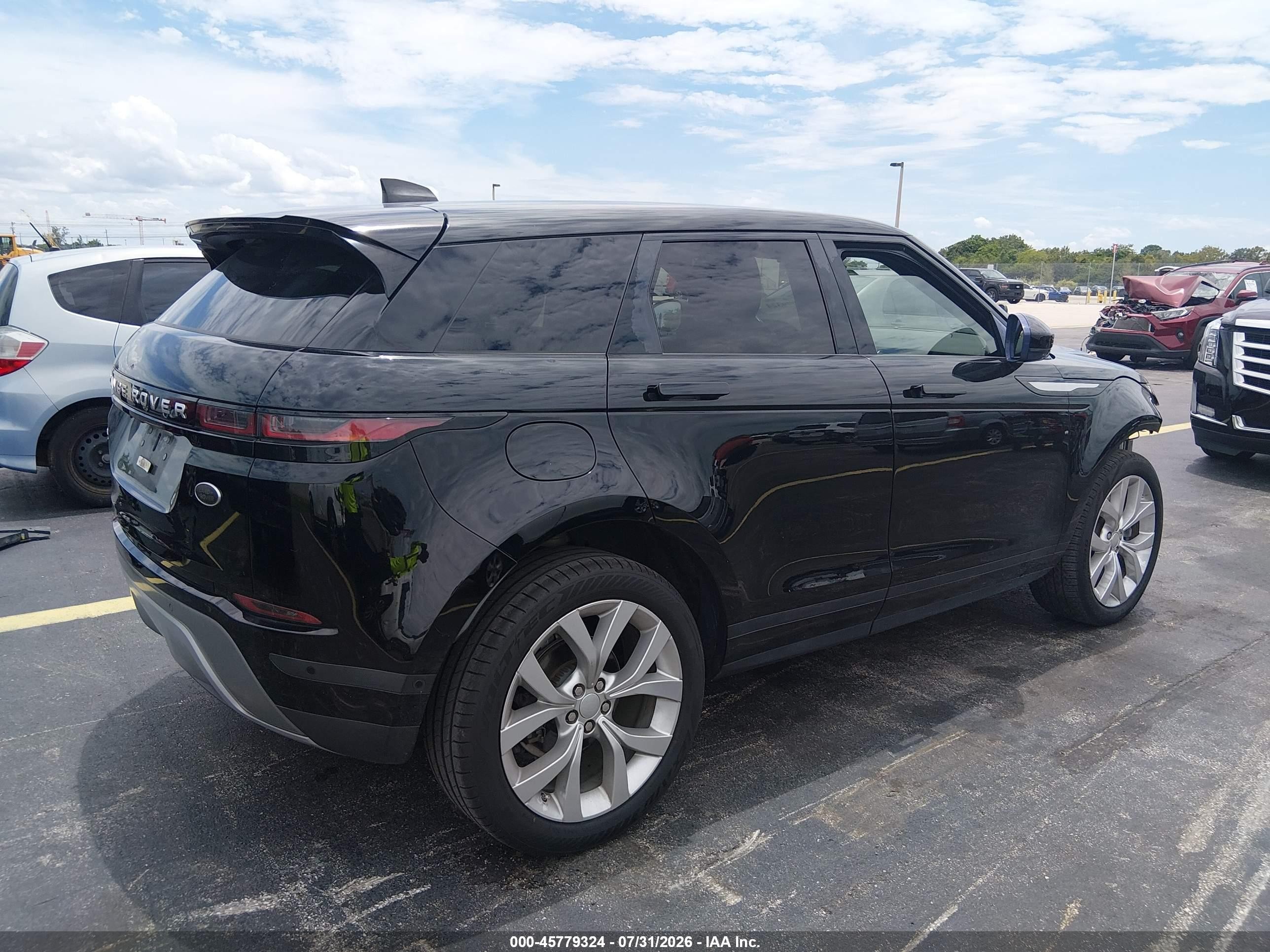 2020 Land rover Range rover evoque VIN SALZP2FX2LH075820 IAAI salvage auction — Unknown, Rebuildable (Florida), sold $9,000 on 2026-10-01 (photo 4)
