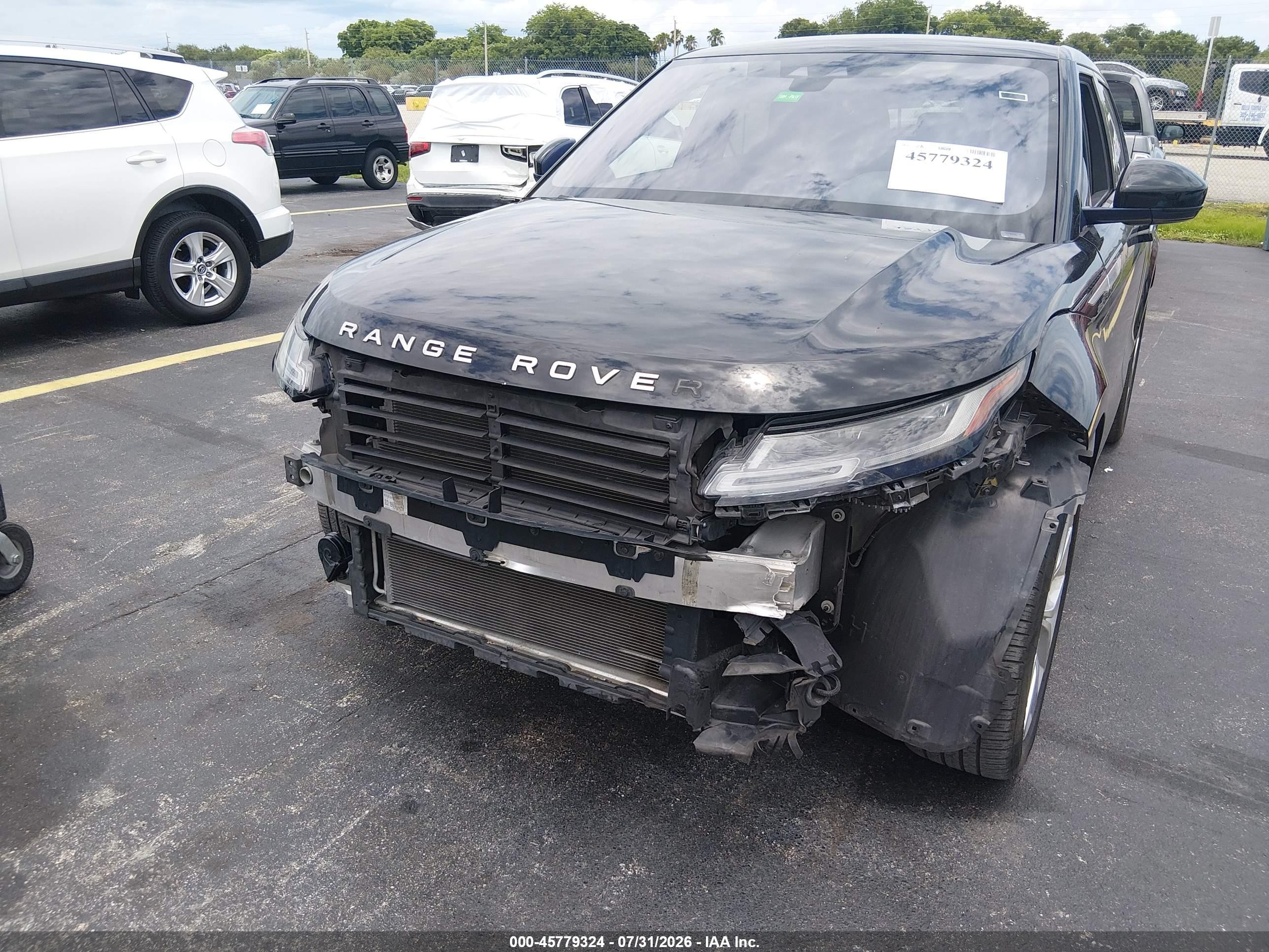 2020 Land rover Range rover evoque VIN SALZP2FX2LH075820 IAAI salvage auction — Unknown, Rebuildable (Florida), sold $9,000 on 2026-10-01 (photo 6)