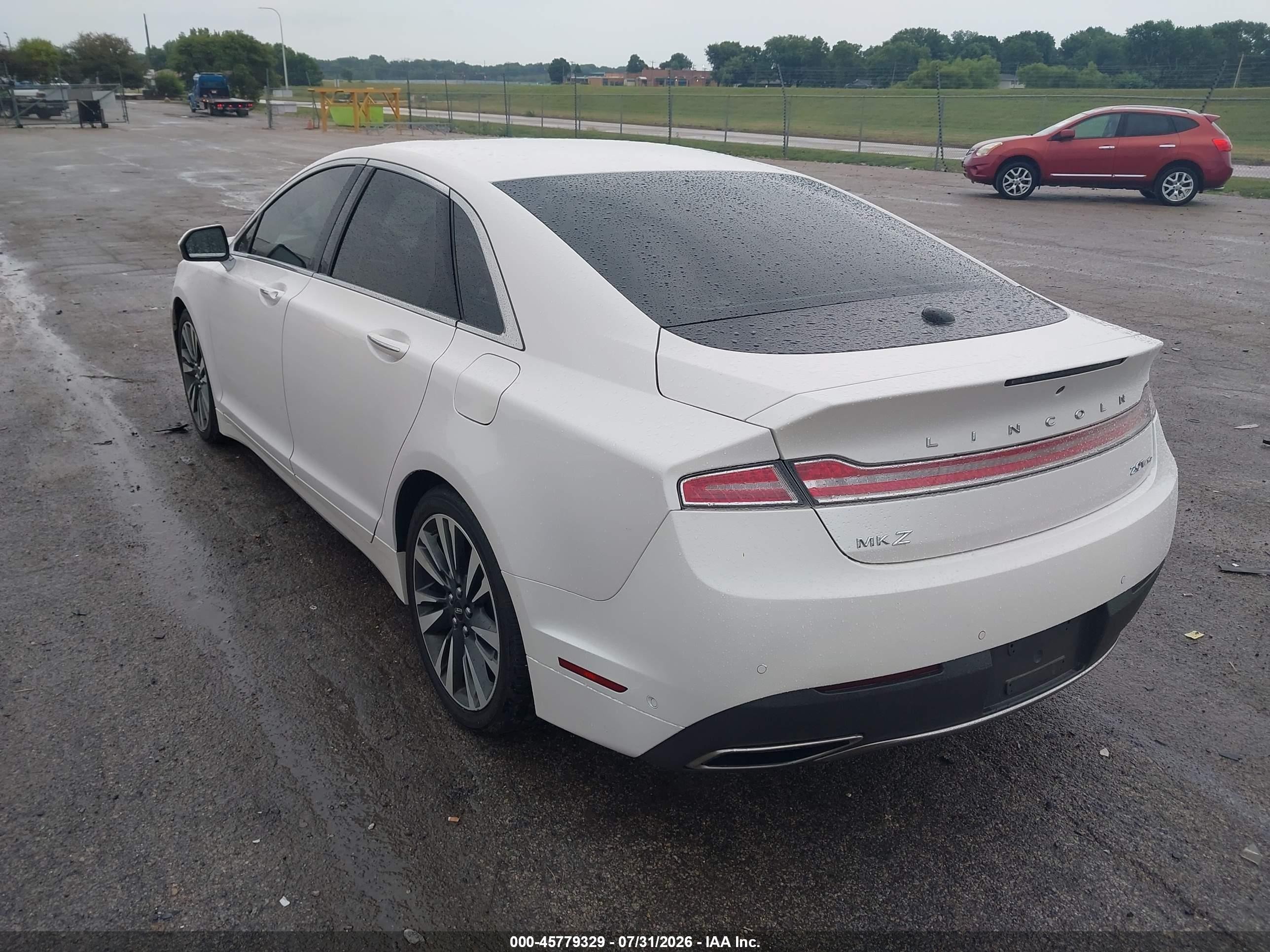 2019 Lincoln Mkz VIN 3LN6L5F91KR614008 IAAI salvage auction — Unknown, Salvage (Illinois), sold $2,400 on 2026-09-13 (photo 3)