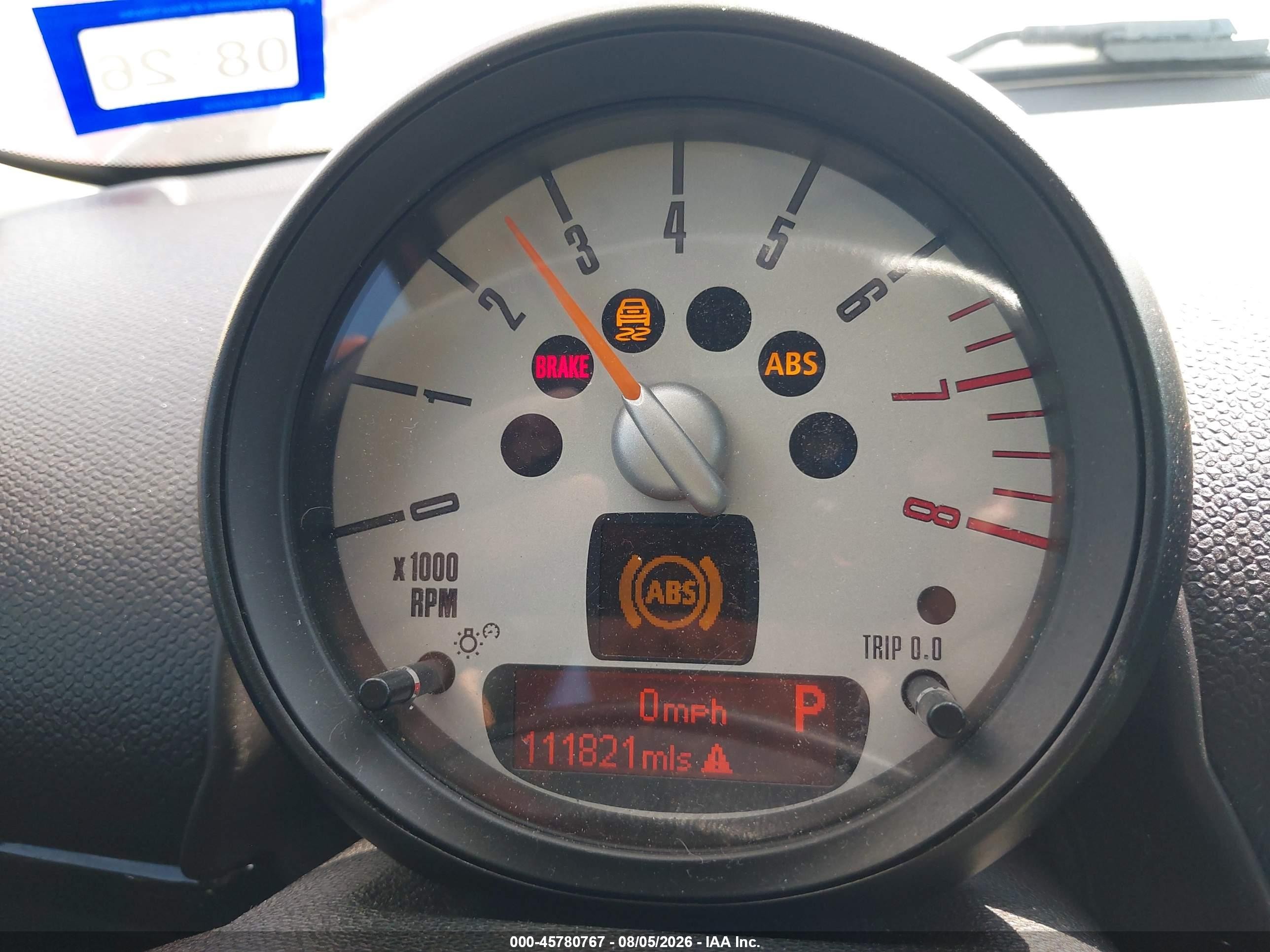 2012 Mini Cooper VIN WMWZC3C55CWL87814 IAAI salvage auction — Front End, Original (Texas), sold $1,050 on 2026-09-13 (photo 7)