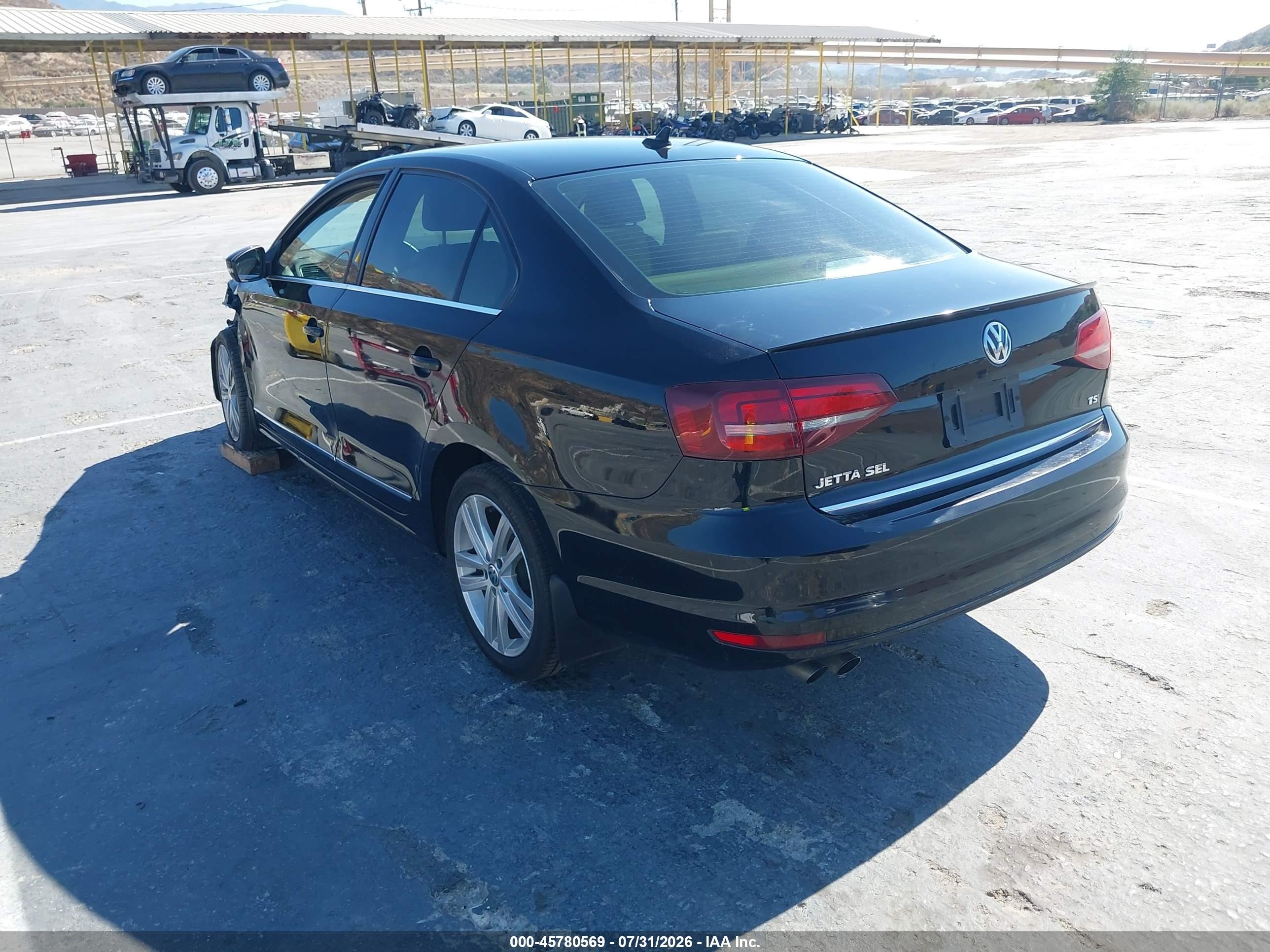 2017 Volkswagen Jetta VIN 3VWL17AJ4HM373297 IAAI salvage auction — Unknown, Salvage (California), sold $1,750 on 2026-09-11 (photo 3)