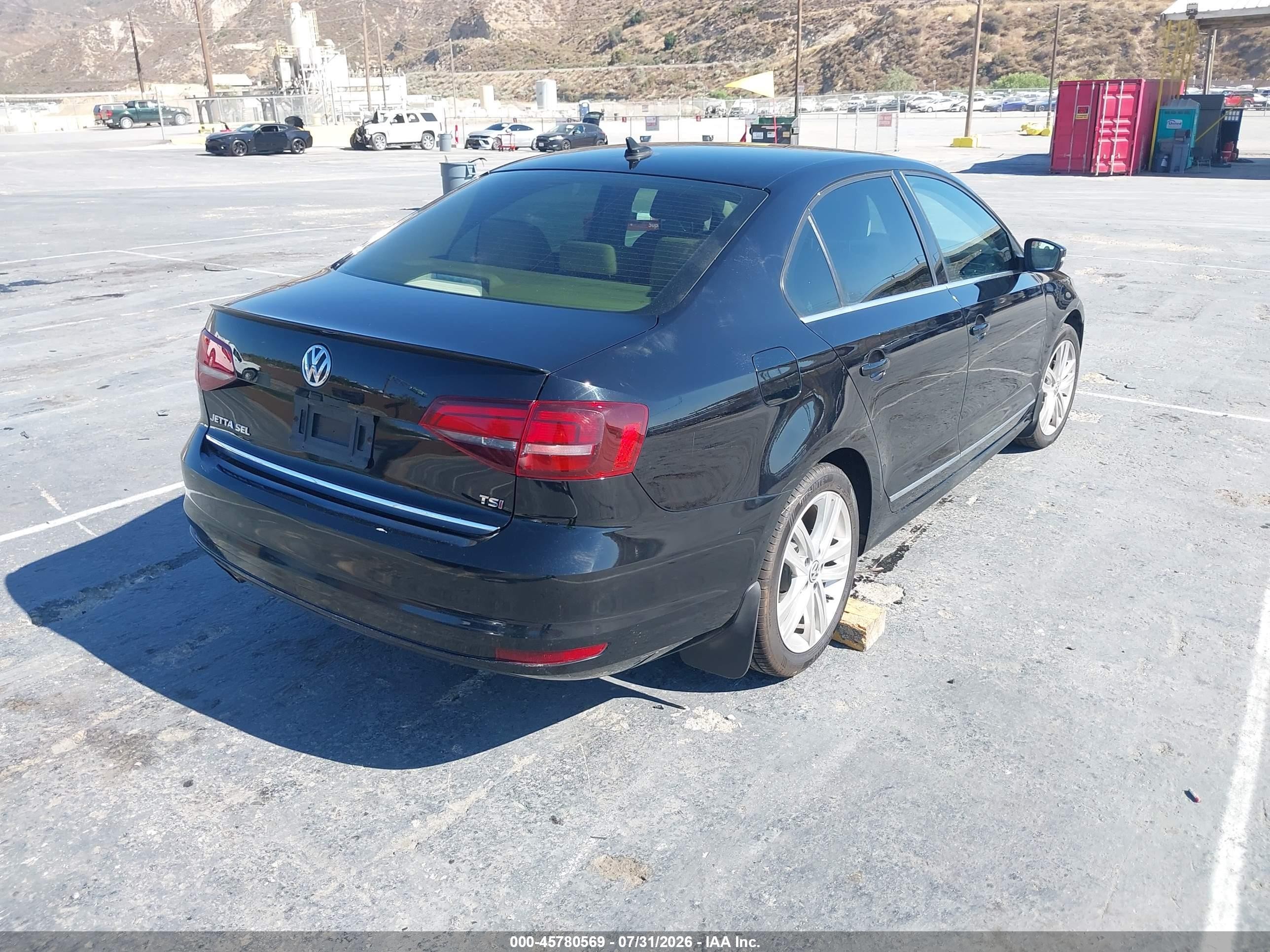 2017 Volkswagen Jetta VIN 3VWL17AJ4HM373297 IAAI salvage auction — Unknown, Salvage (California), sold $1,750 on 2026-09-11 (photo 4)