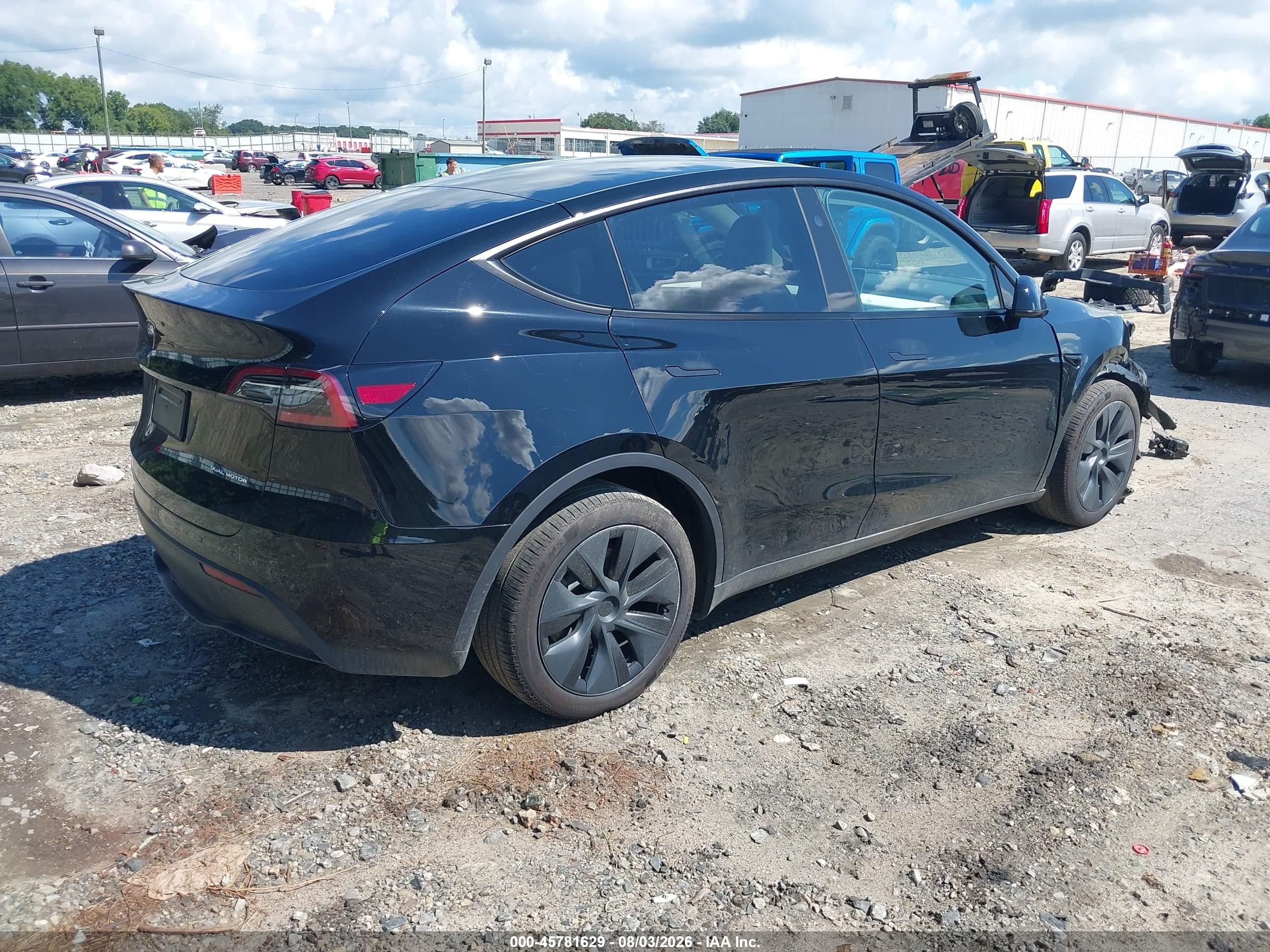 2025 Tesla Model Y VIN 7SAYGDEE5SA359391 IAAI salvage auction — Front End, Salvage (Georgia), sold $16,000 on 2026-09-12 (photo 4)