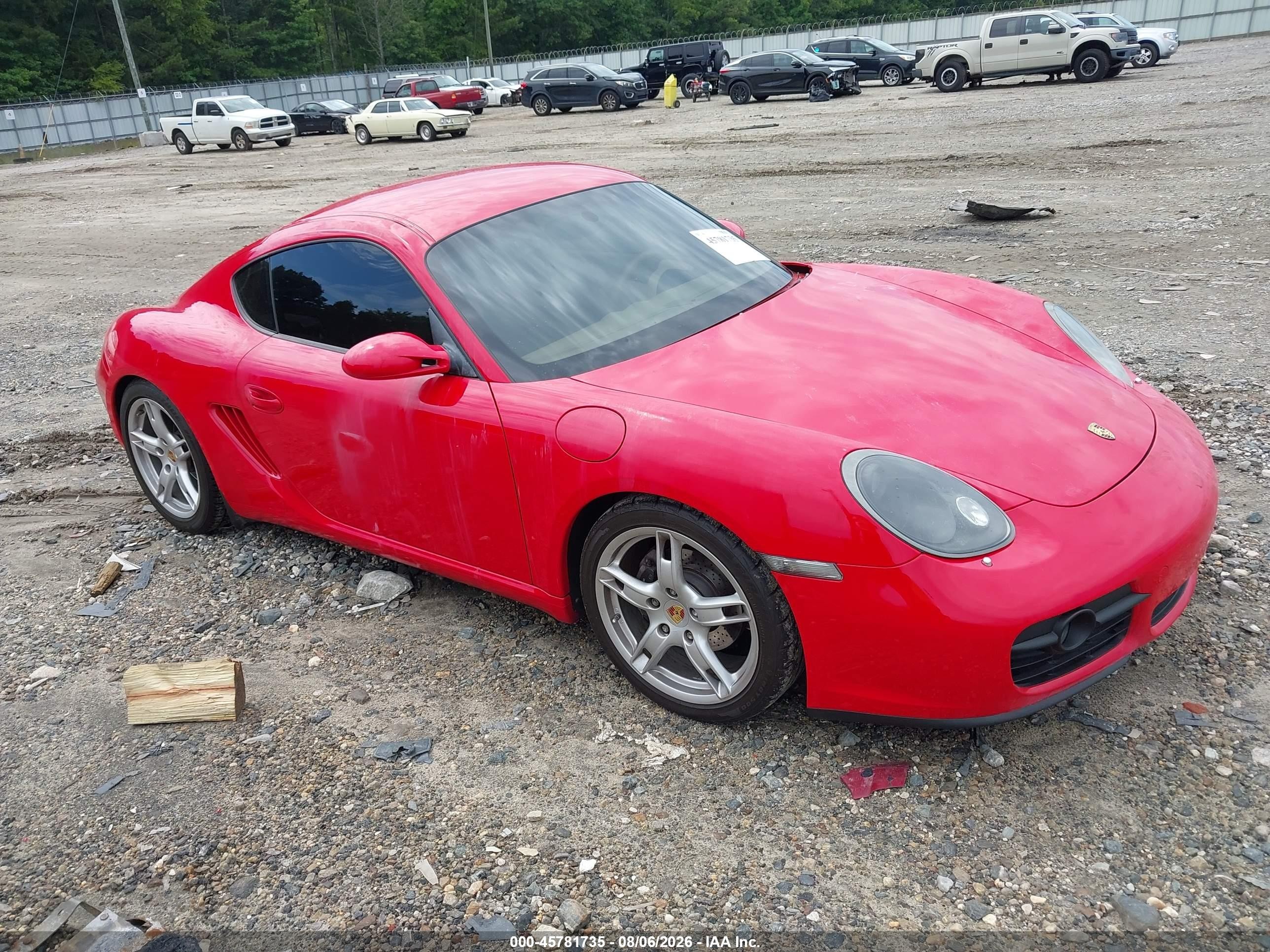 2008 Porsche Cayman VIN WP0AA298X8U760284 — IAAI salvage auction photo