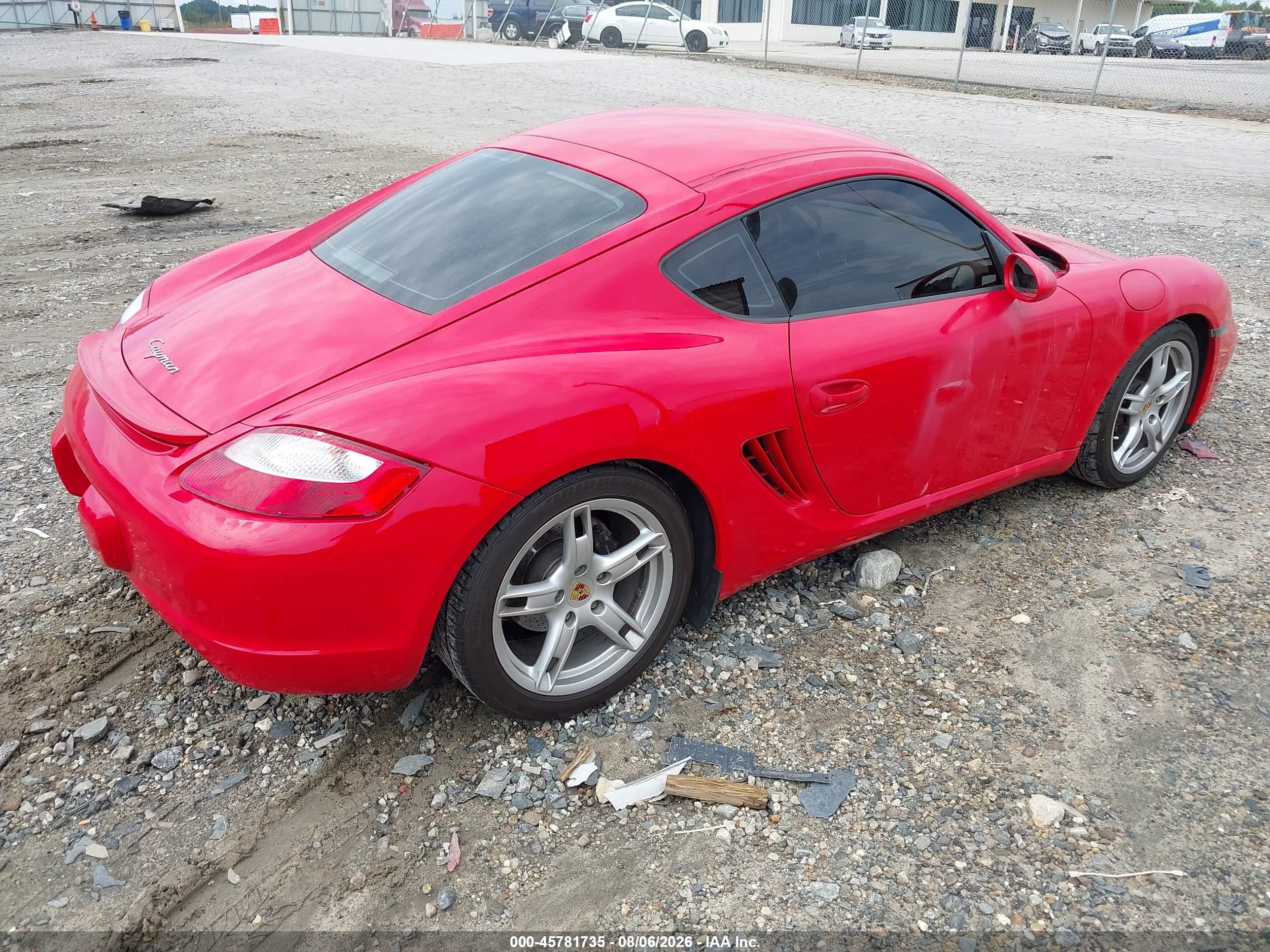 2008 Porsche Cayman VIN WP0AA298X8U760284 IAAI salvage auction — Burn Interior, Salvage (Idaho), sold $13,200 on 2026-09-11 (photo 4)