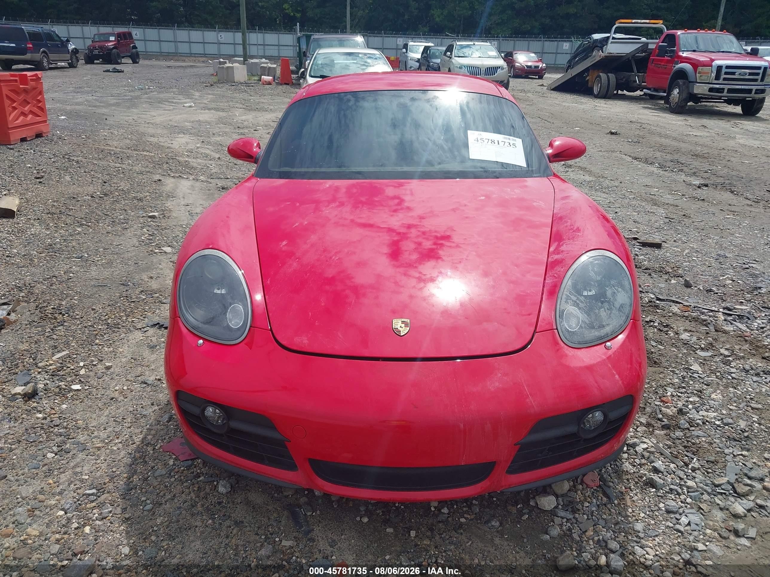2008 Porsche Cayman VIN WP0AA298X8U760284 IAAI salvage auction — Burn Interior, Salvage (Idaho), sold $13,200 on 2026-09-11 (photo 6)