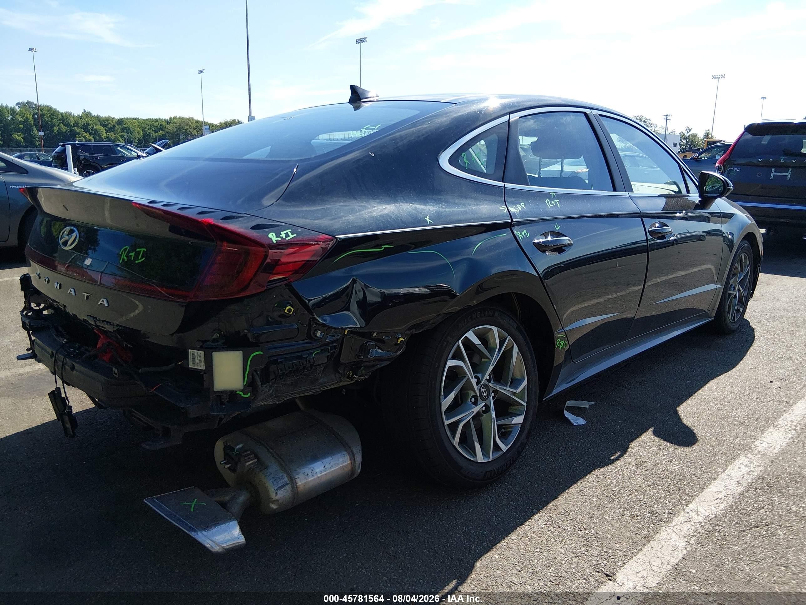 2023 Hyundai Sonata VIN KMHL14JA1PA310067 IAAI salvage auction — Rear End, Salvage (New Jersey), sold $5,300 on 2026-09-23 (photo 4)