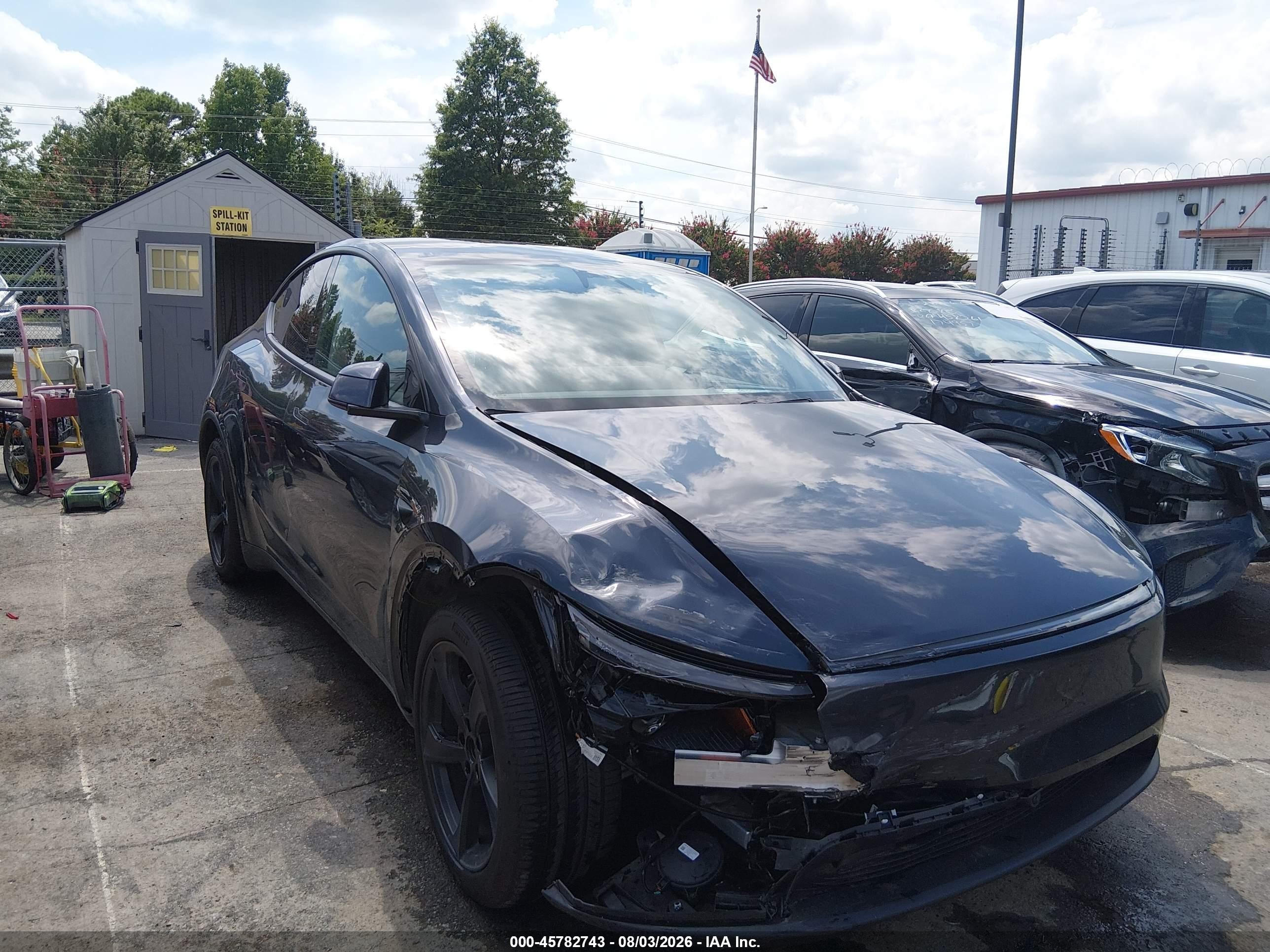 2026 Tesla Model y VIN 7SAYGDED9TA437485 IAAI salvage auction — Unknown, Salvage (North Carolina), sold $22,200 on 2026-09-10 (photo 1)