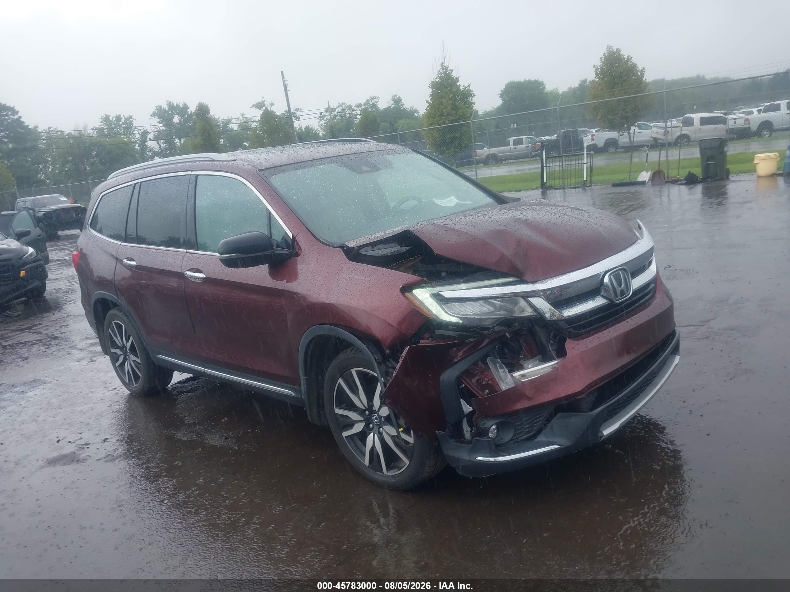 2020 Honda Pilot VIN 5FNYF6H92LB017864 — IAAI salvage auction photo