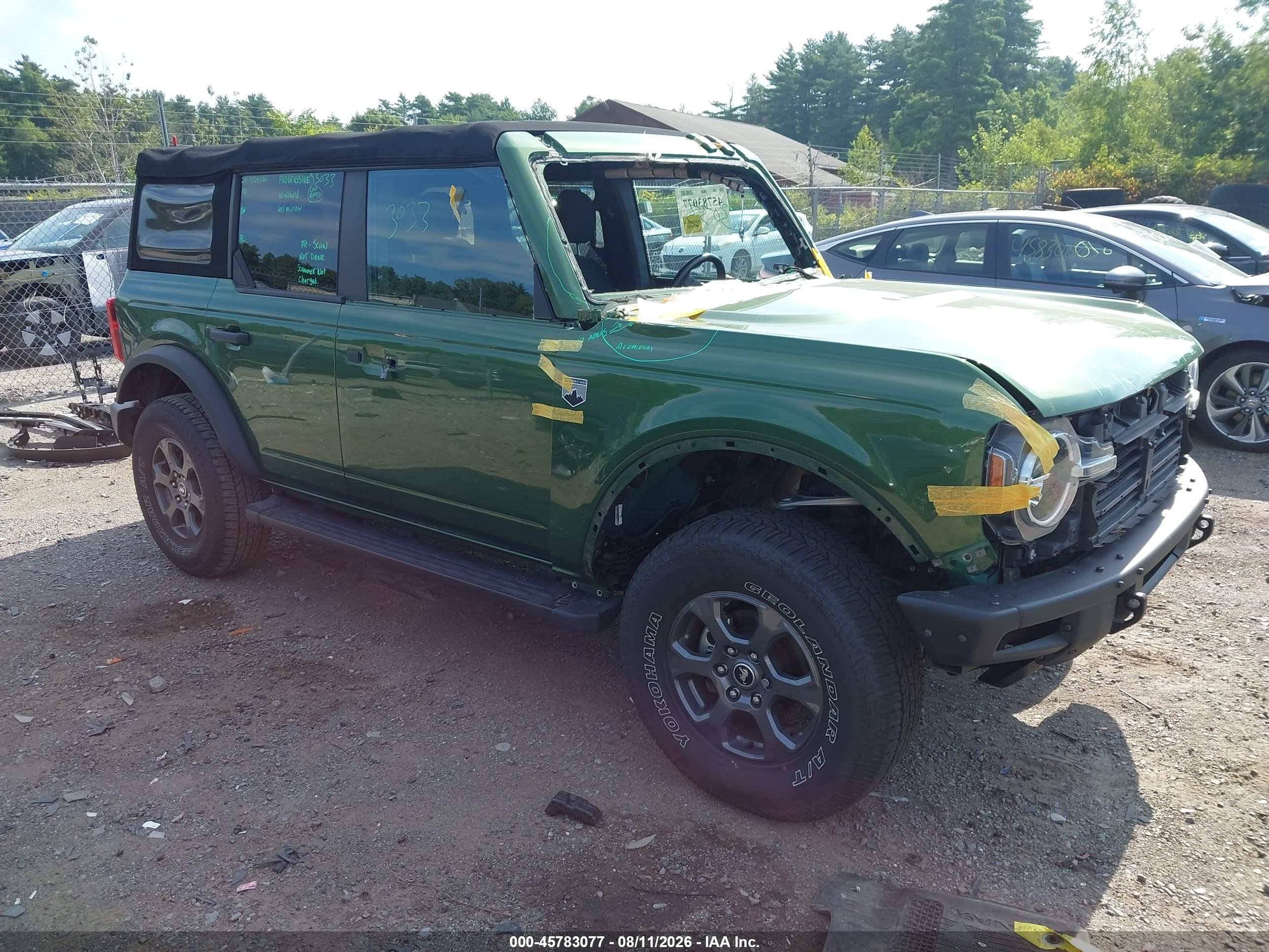 2022 Ford Bronco VIN 1FMDE5BH8NLB00397 — IAAI salvage auction photo