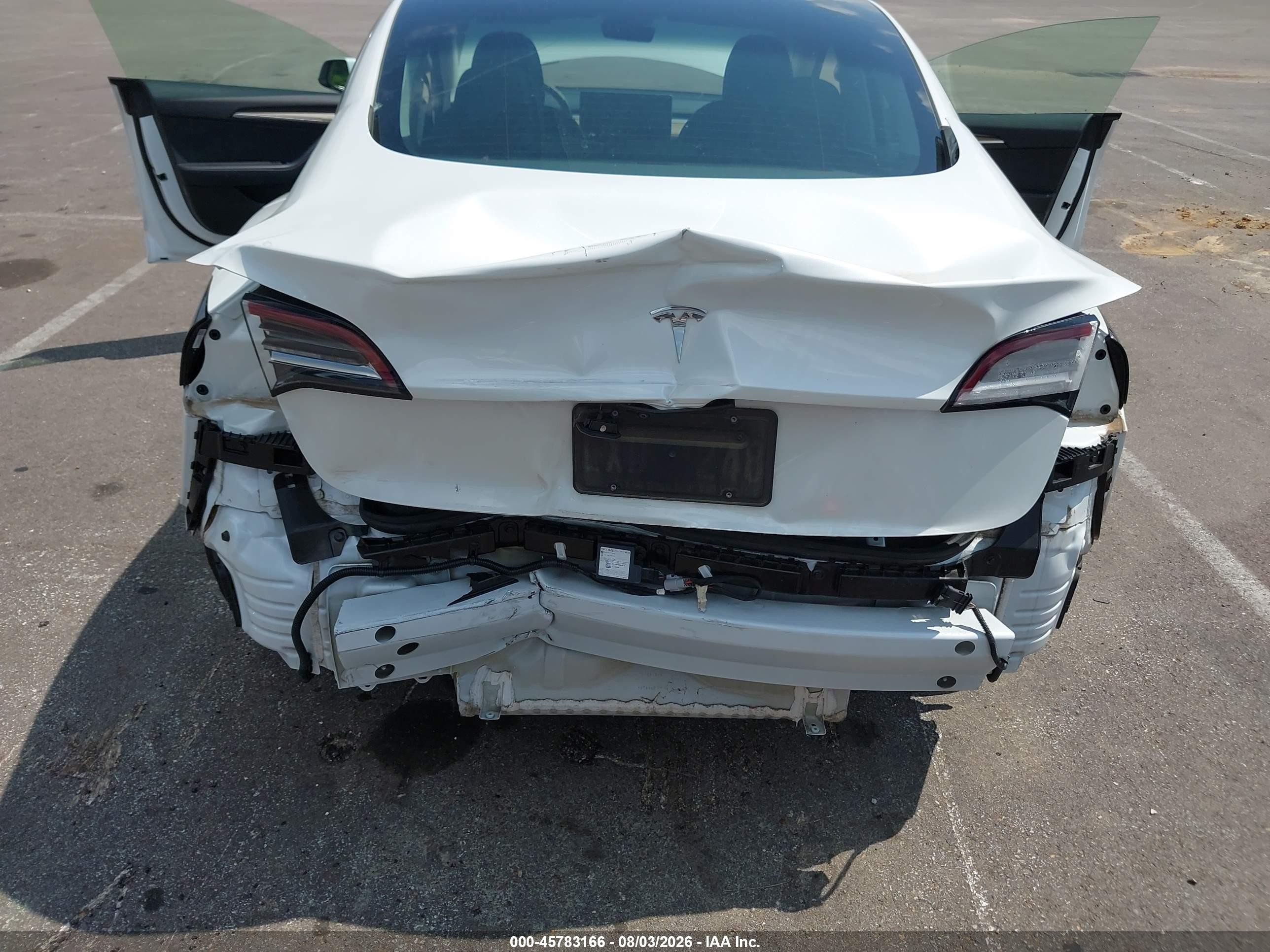 2023 Tesla Model 3 VIN 5YJ3E1EA2PF465249 IAAI salvage auction — Rear End, Salvage (Mississippi), sold $7,600 on 2026-09-10 (photo 6)