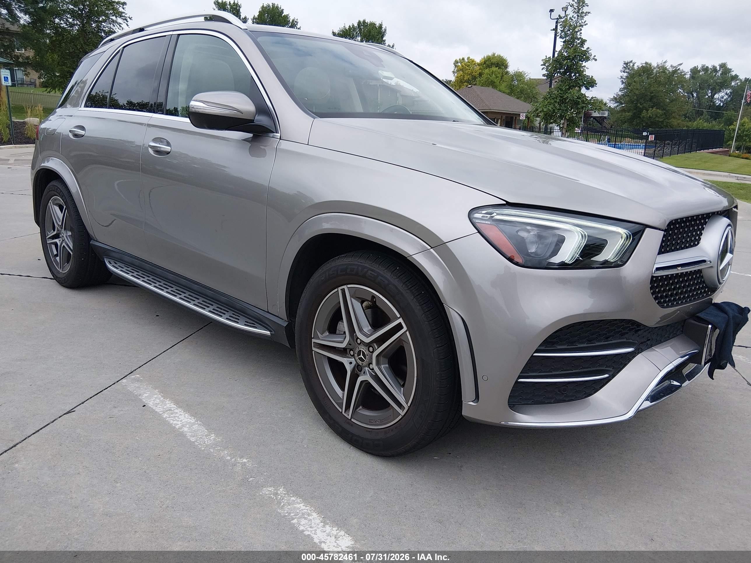 2022 Mercedes-Benz GLE-Class VIN 4JGFB4KBXNA807827 — IAAI salvage auction photo