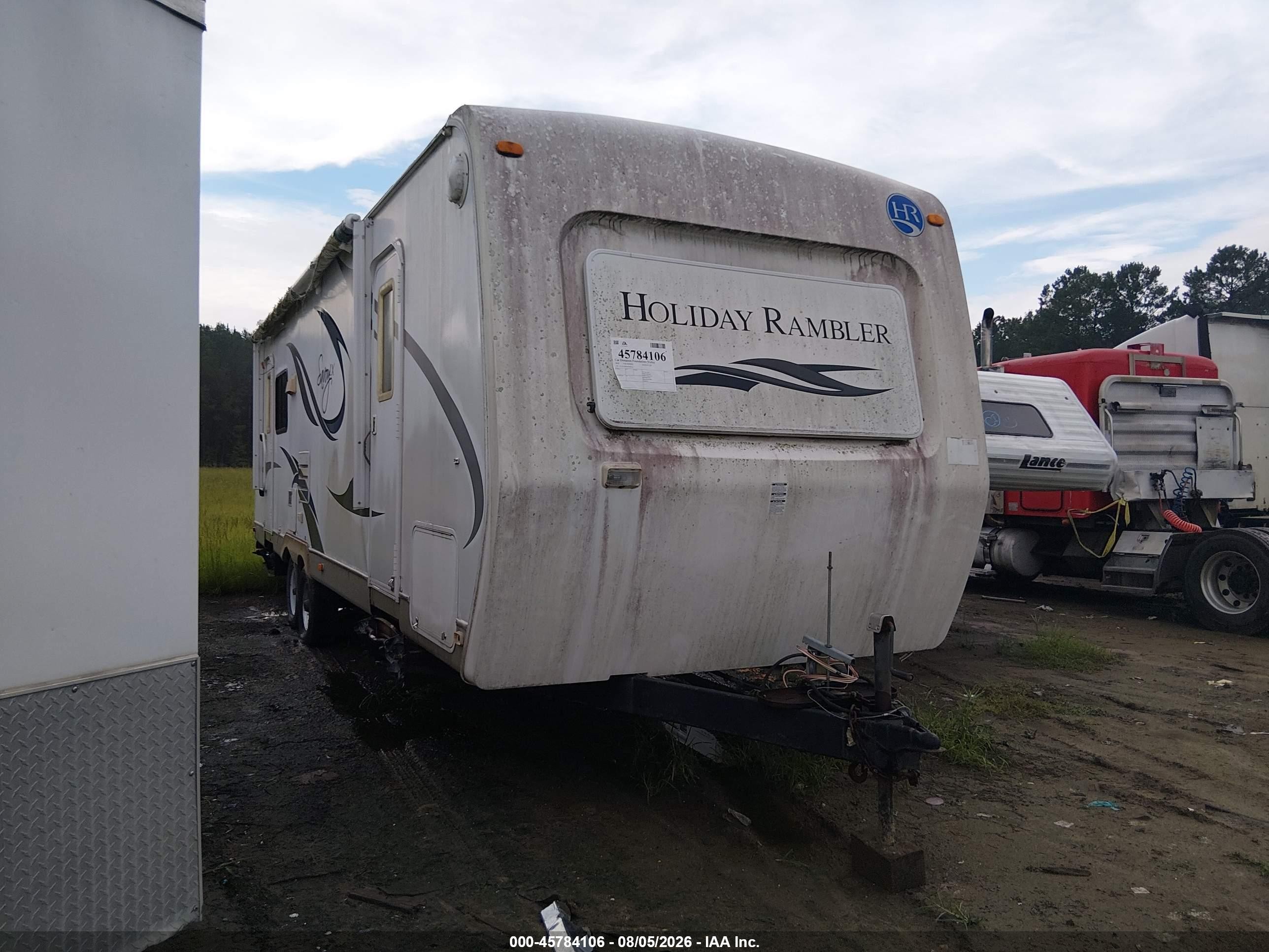 2010 Holiday Rambler Holiday Rambler VIN 51U1B1M20AW100116 IAAI salvage auction — Normal Wear, Clear (Georgia), sold $900 on 2026-08-18 (photo 1)