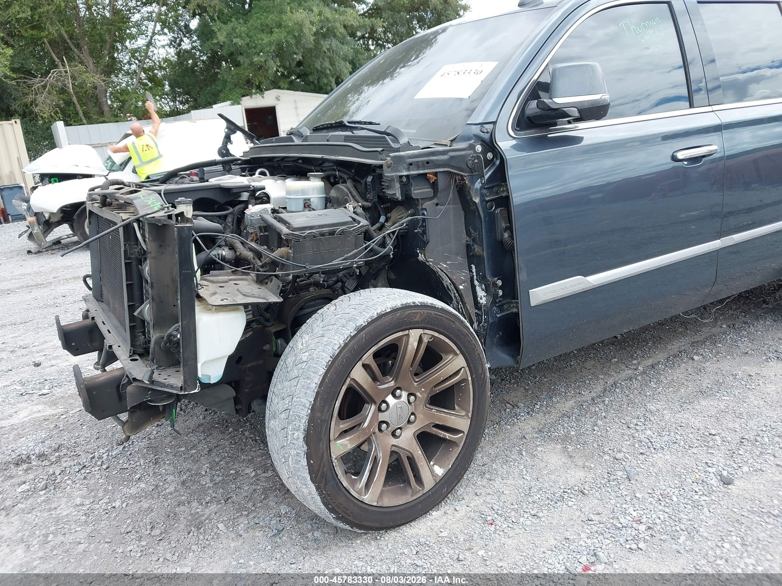 2020 Cadillac Escalade ESV VIN 1GYS4JKJ8LR155835 IAAI salvage auction — Front End, Certificate Of Destruction (Florida), sold $4,500 on 2026-09-12 (photo 6)