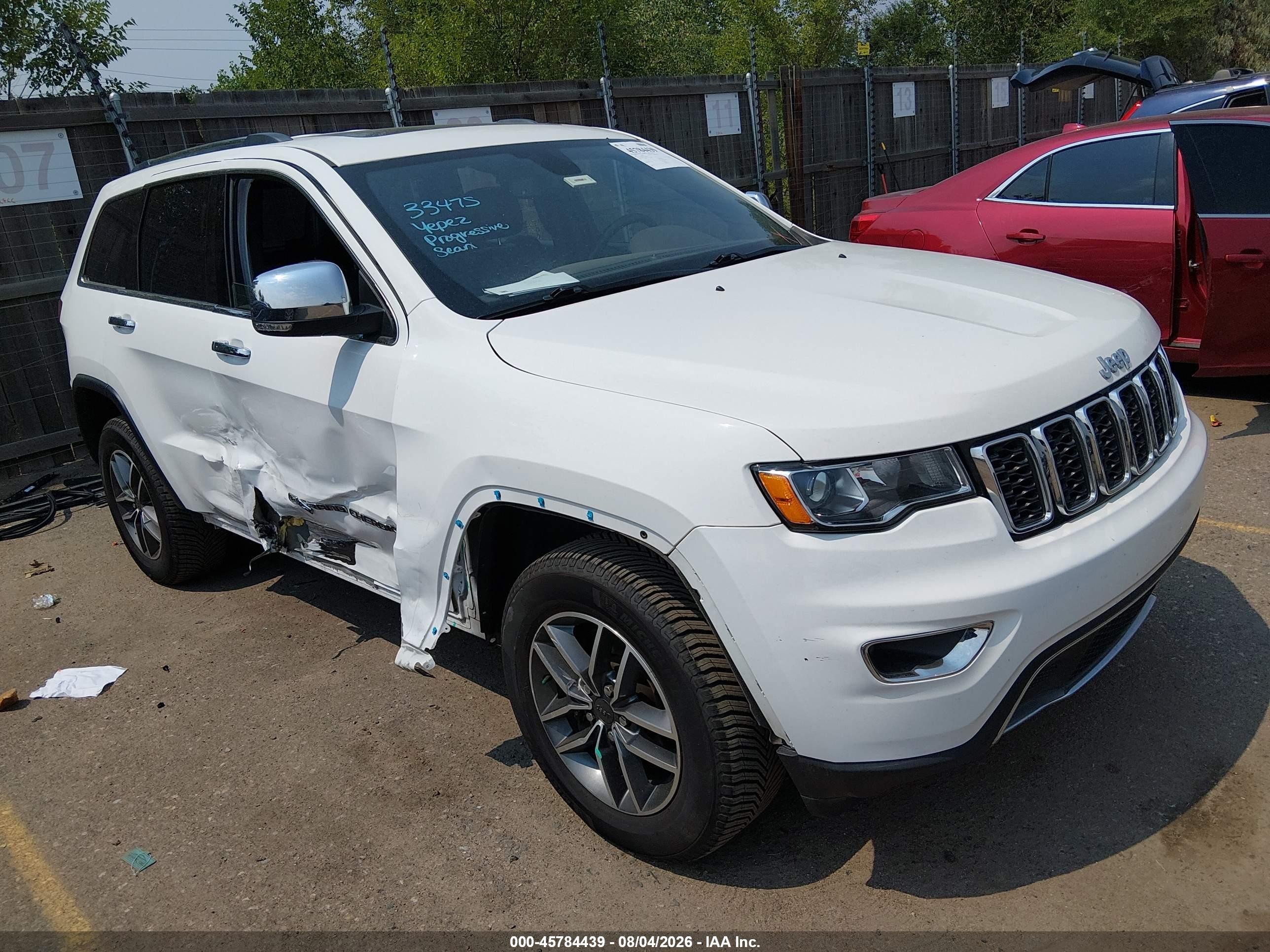2022 Jeep Grand Cherokee WK VIN 1C4RJFBG7NC123642 — IAAI salvage auction photo