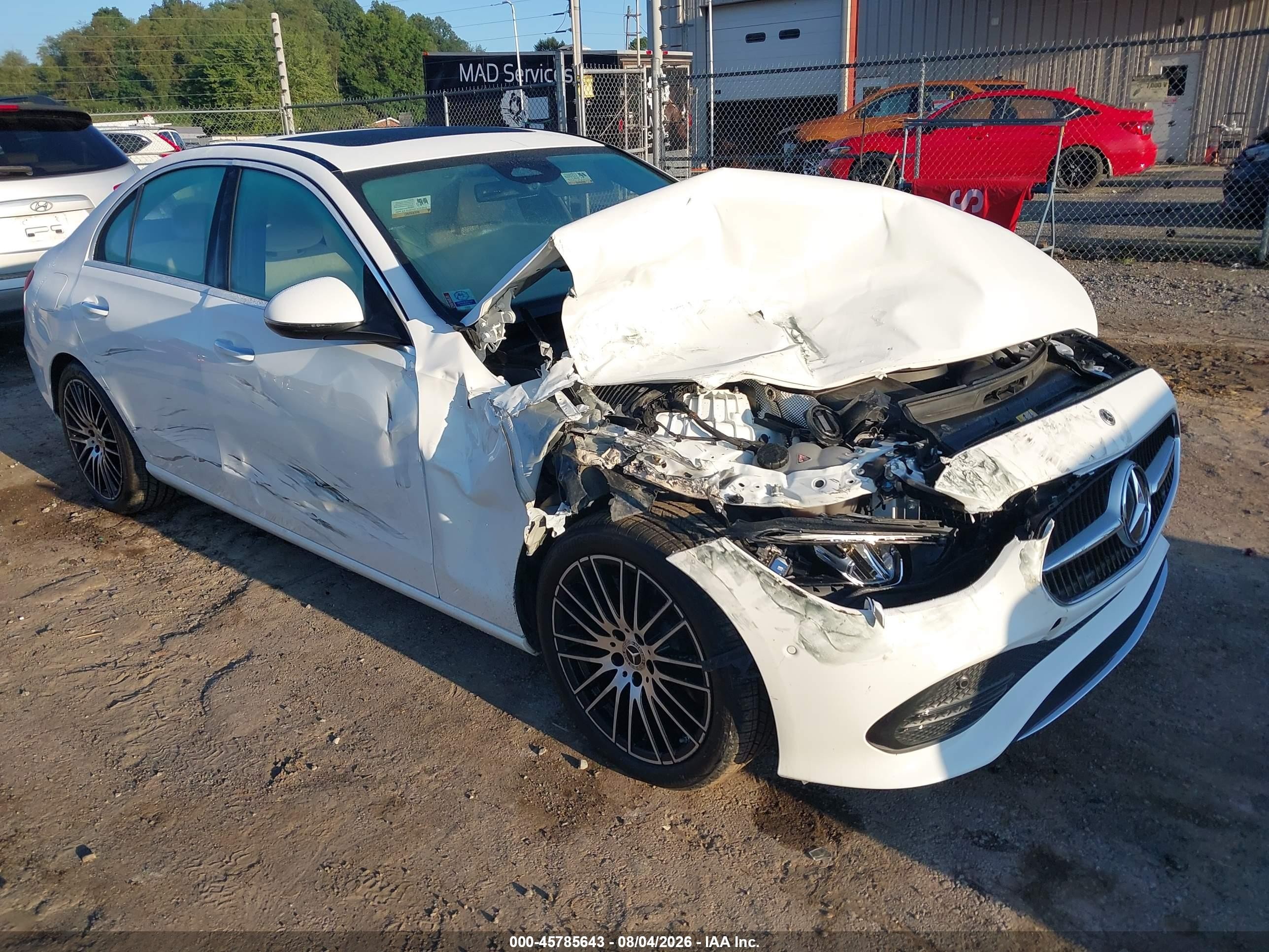 2024 Mercedes-Benz C-Class VIN W1KAF4HB8RR172386 — IAAI salvage auction photo