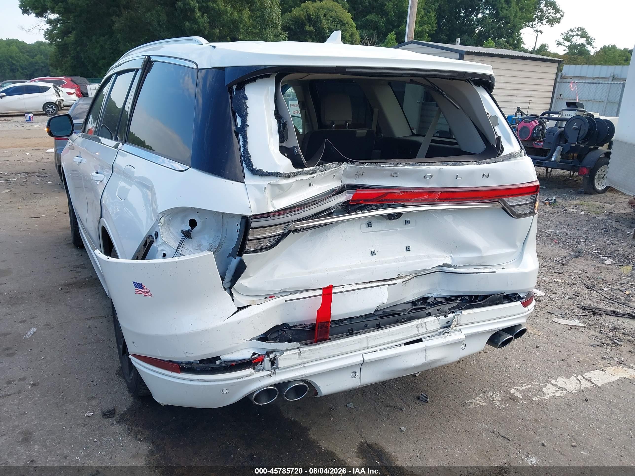 2022 Lincoln Aviator VIN 5LM5J7XC5NGL00992 IAAI salvage auction — Rear End, Salvage (Georgia), sold $13,500 on 2026-09-05 (photo 6)