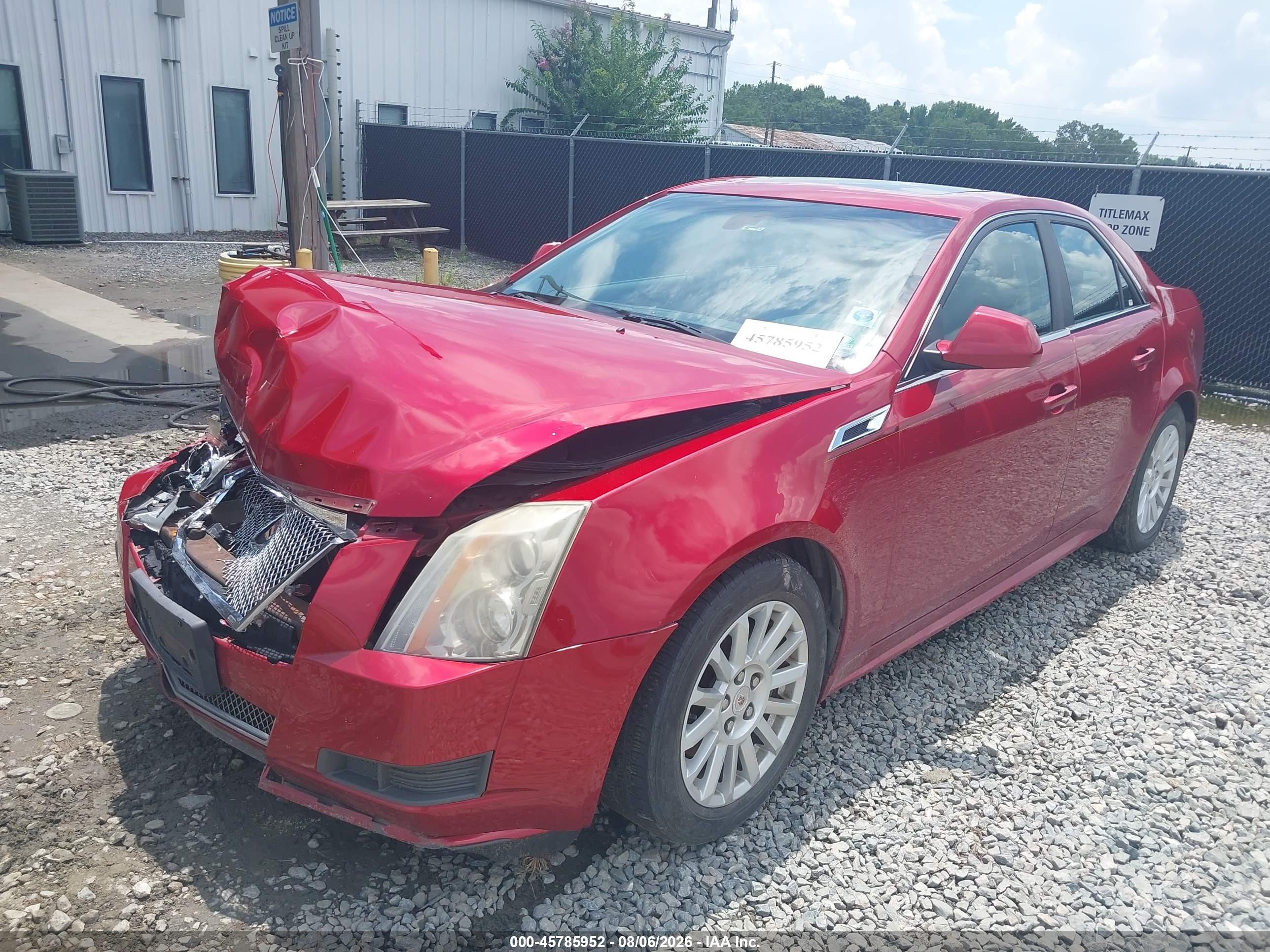 2013 Cadillac CTS VIN 1G6DE5E53D0158202 IAAI salvage auction — Front & Rear, Salvage (Idaho), sold $350 on 2026-10-09 (photo 2)