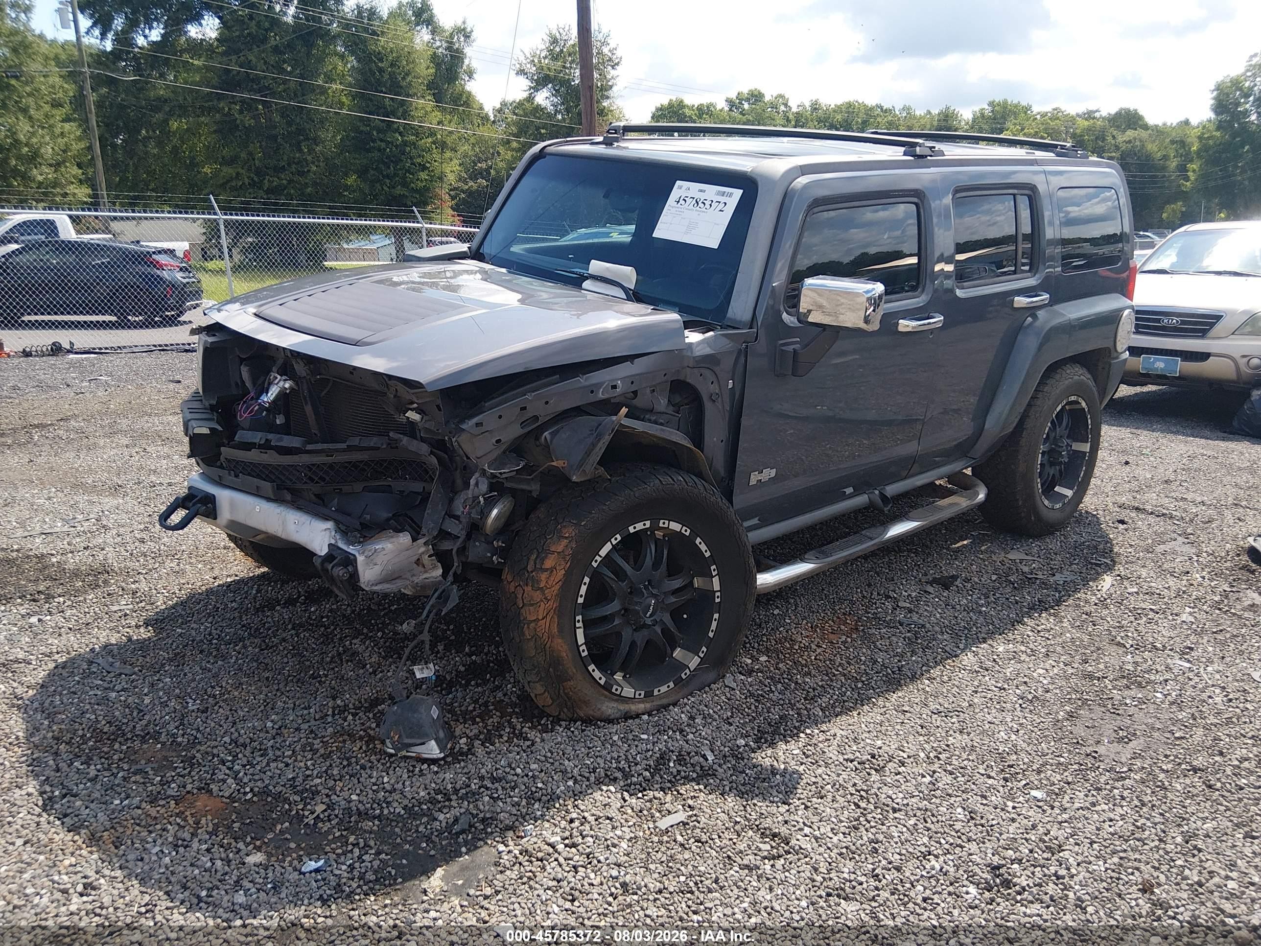 2008 Hummer H3 VIN 5GTEN13E188128614 IAAI salvage auction — Front End, Salvage (South Carolina), sold $425 on 2026-09-08 (photo 2)