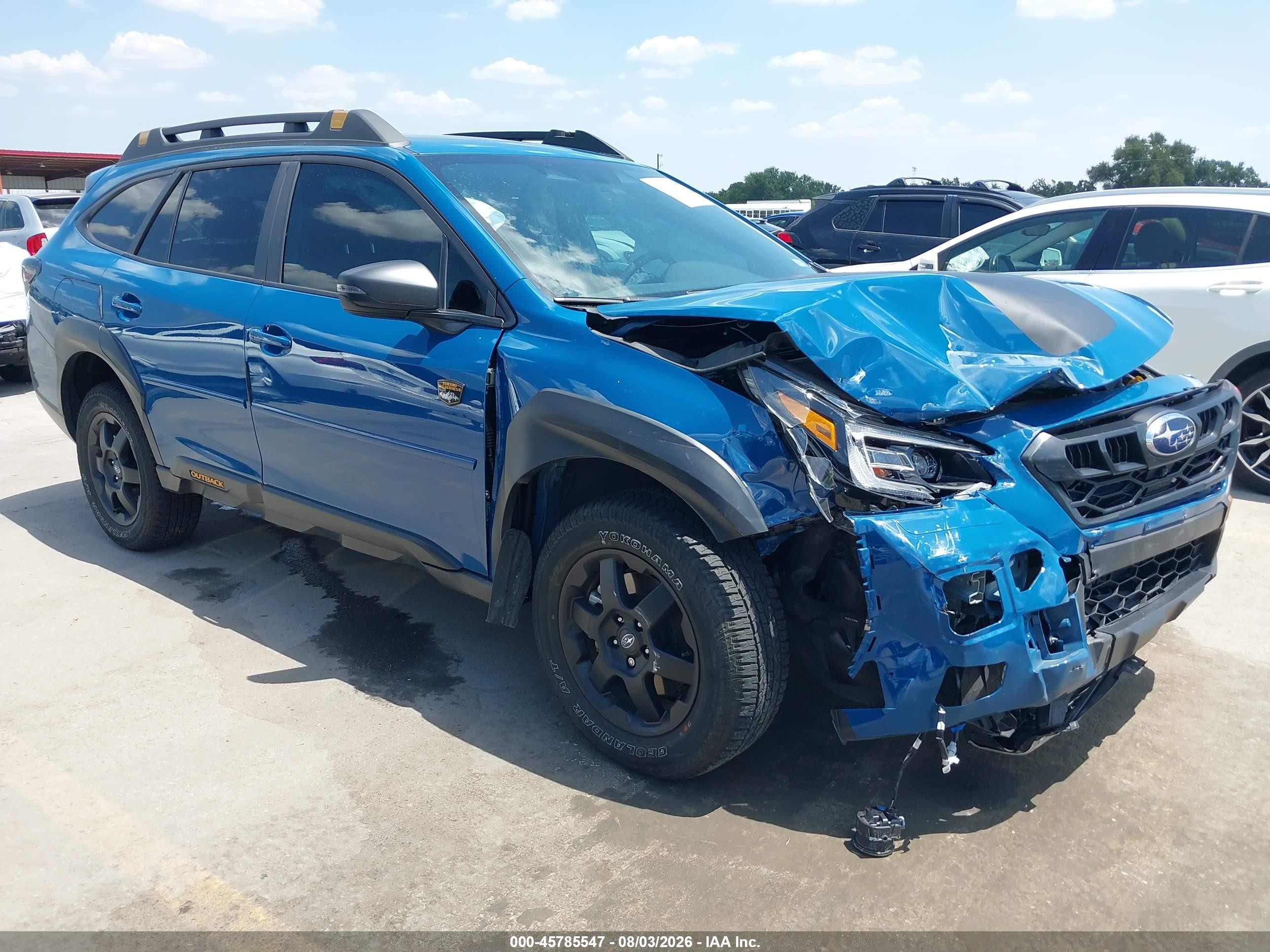 2024 Subaru Outback VIN 4S4BTGUD8R3292218 — IAAI salvage auction photo