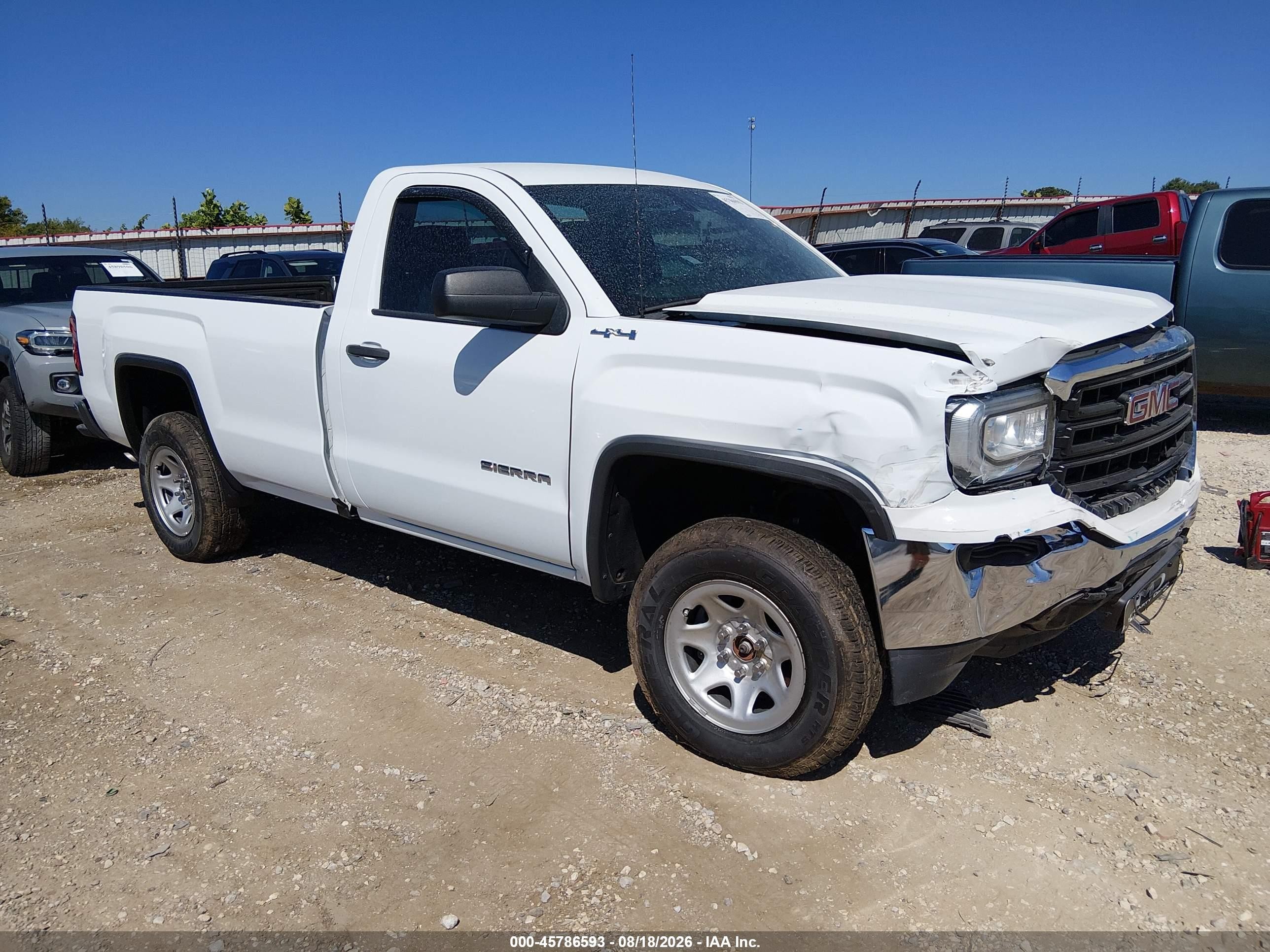 2018 GMC Sierra 1500 VIN 1GTN2LEC3JZ352667 — IAAI salvage auction photo