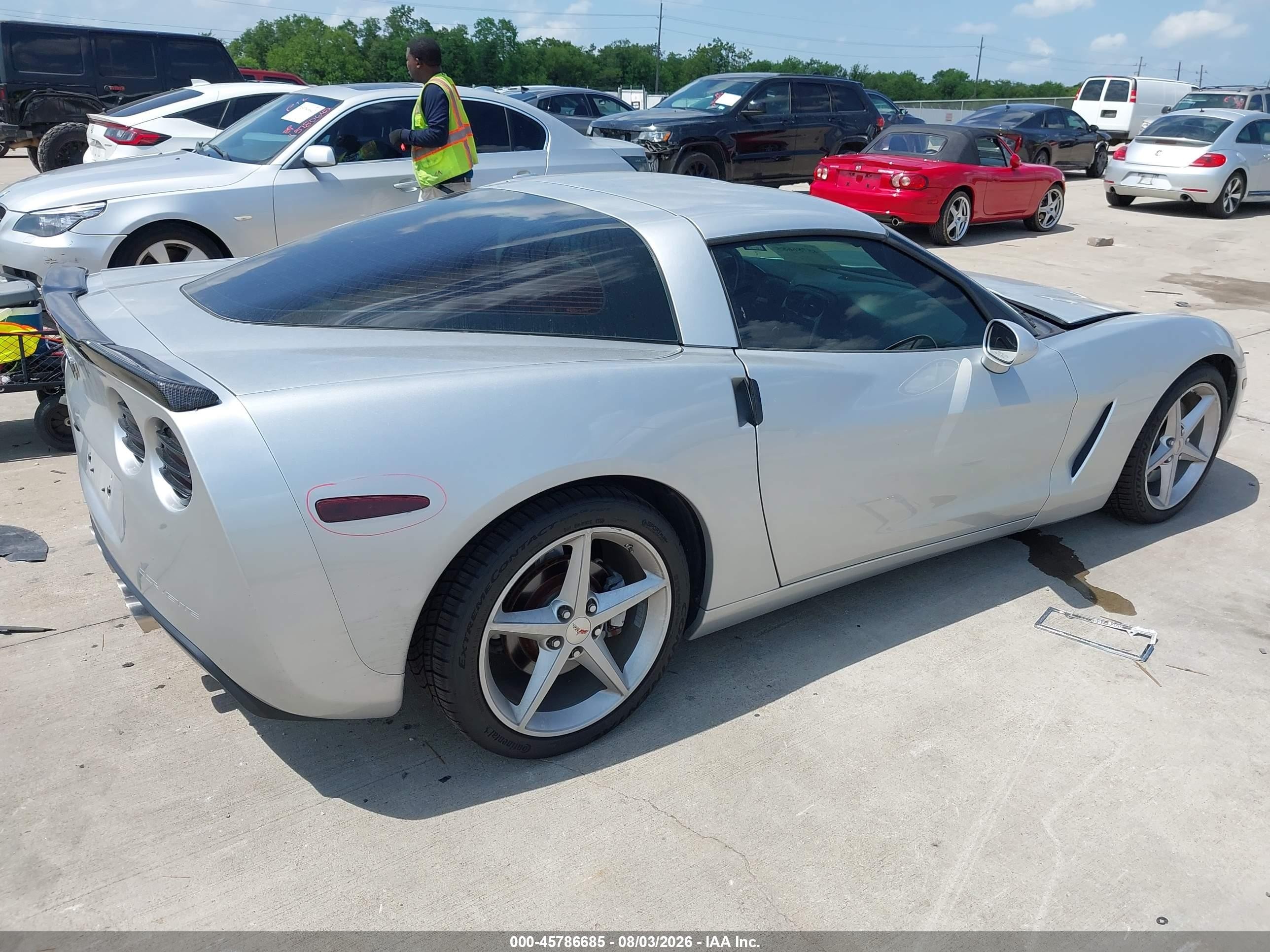 2012 Chevrolet Corvette VIN 1G1YE2DW2C5109428 IAAI salvage auction — Side, Original (Texas), sold $12,300 on 2026-09-04 (photo 4)