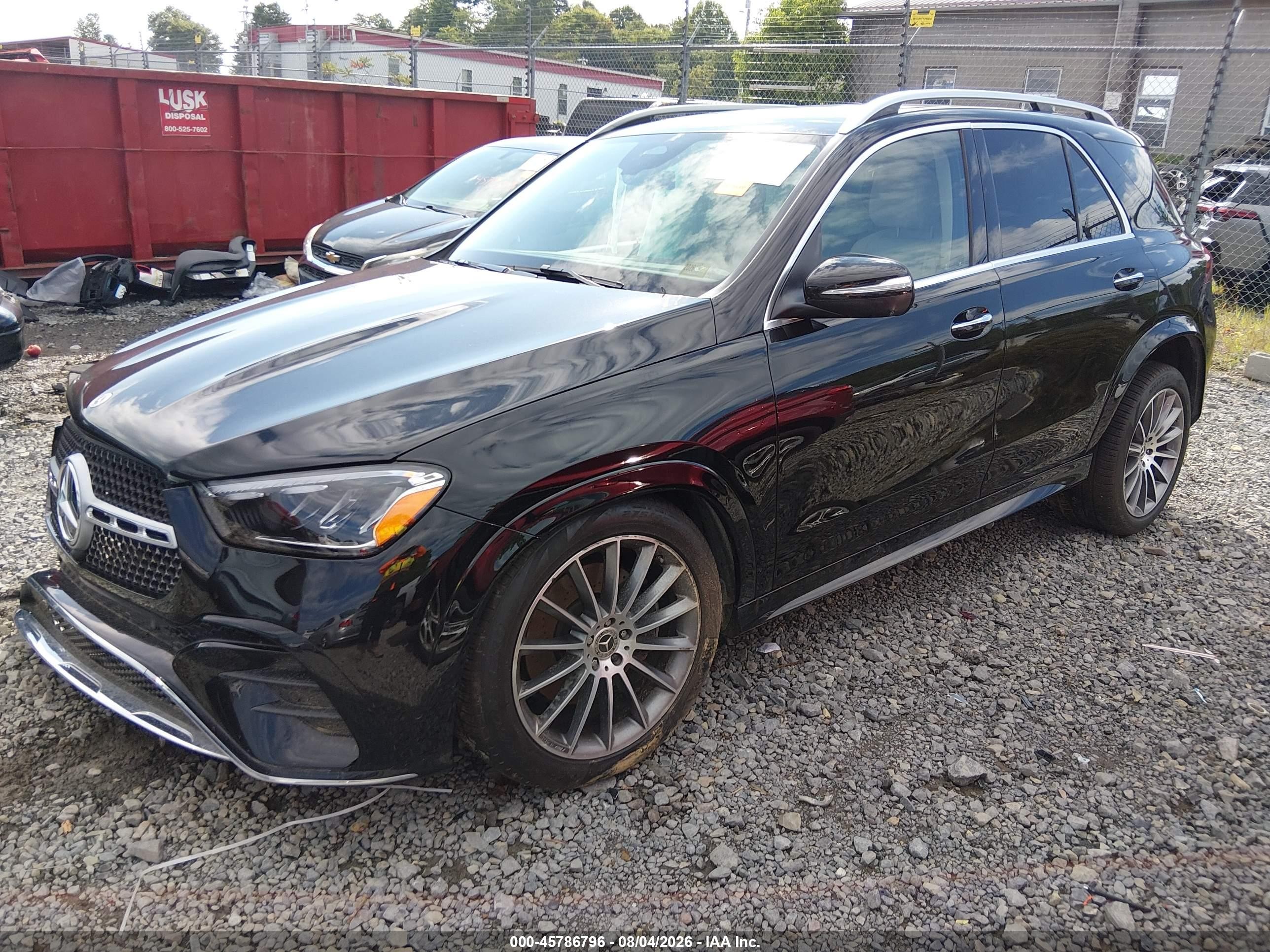 2024 Mercedes-Benz GLE-Class VIN 4JGFB4FB5RA986035 IAAI salvage auction — Front End, Salvage (West Virginia), sold $23,200 on 2026-09-03 (photo 2)